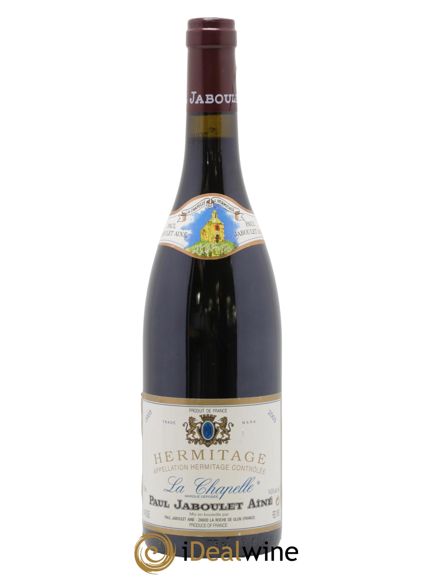 Hermitage La Chapelle Paul Jaboulet Ainé 2003 - Lot de 1 bouteille - 0