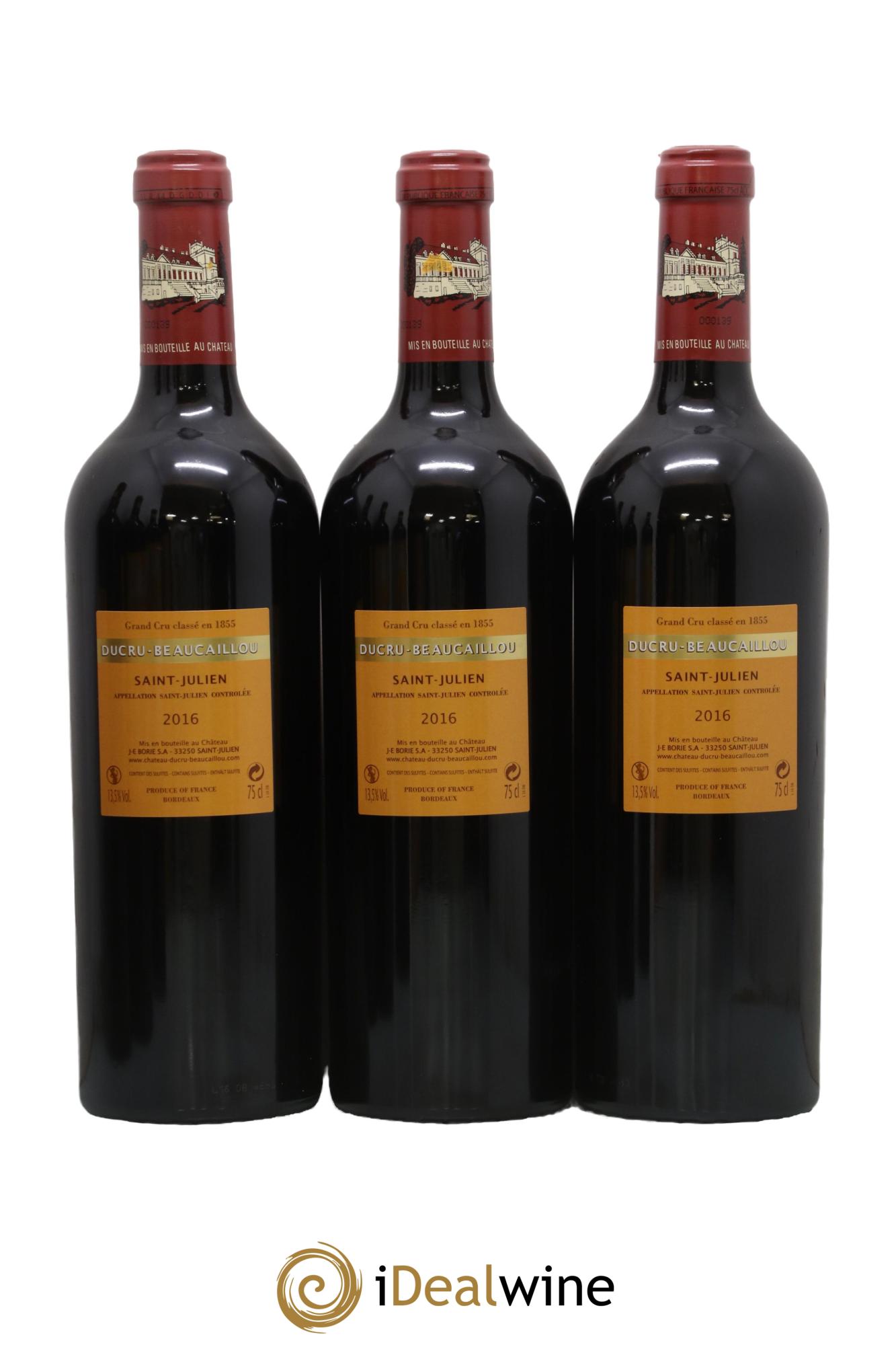 Château Ducru Beaucaillou 2ème Grand Cru Classé 2016 - Lot of 6 bottles - 5