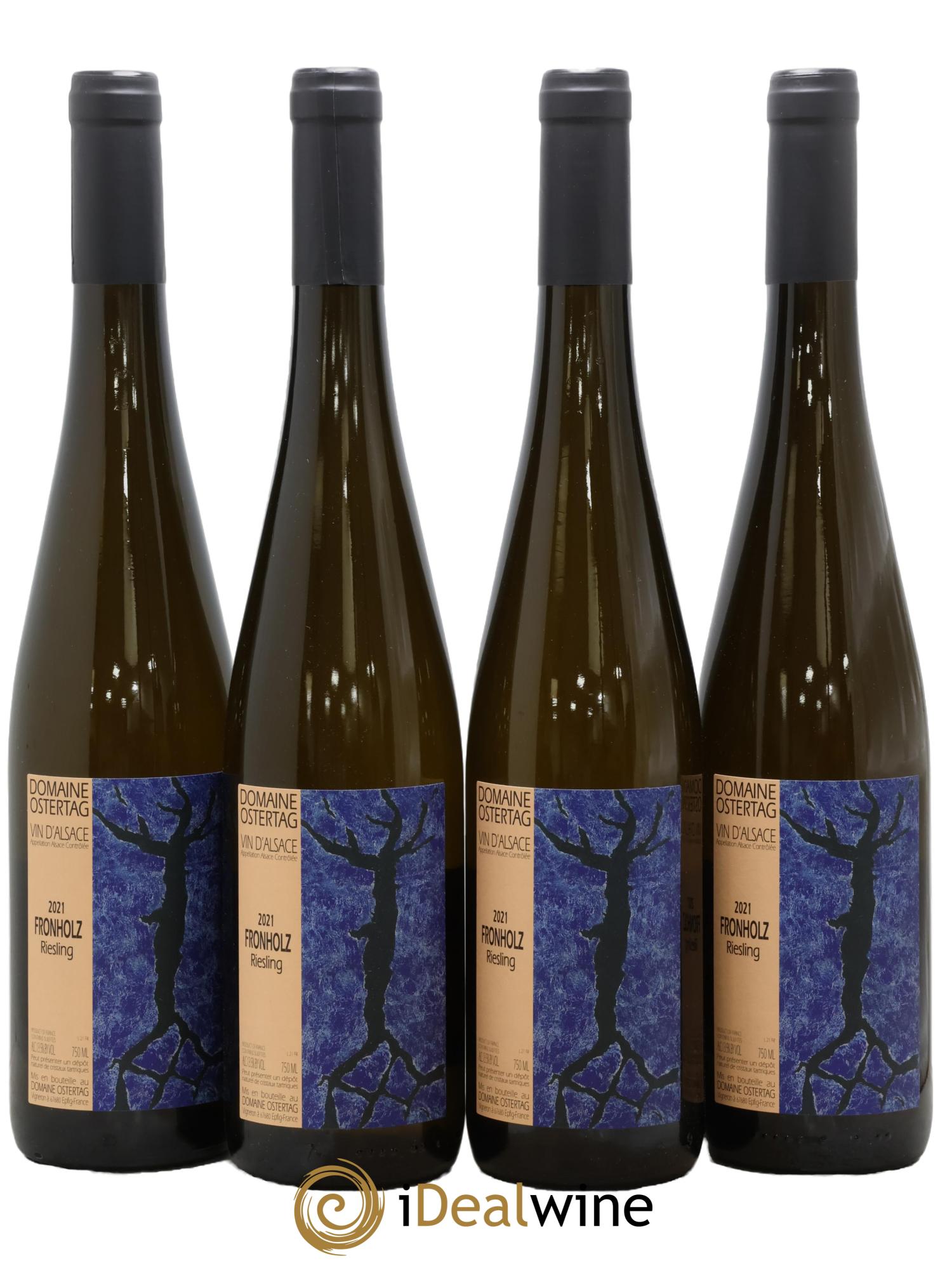 Alsace Riesling Fronholz Ostertag (Domaine)  2021 - Posten von 4 Flaschen - 0