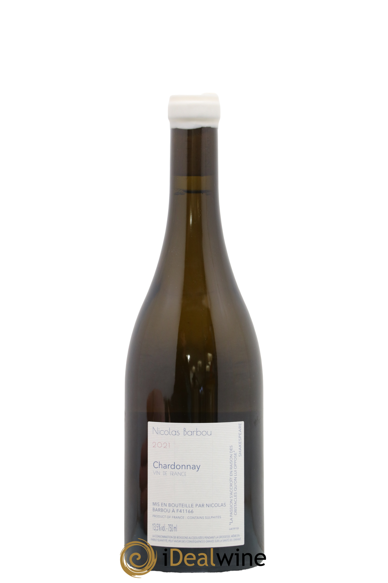 Vin de France Alchimie Passionnelle Nicolas Barbou 2021 - Posten von 1 Flasche - 1