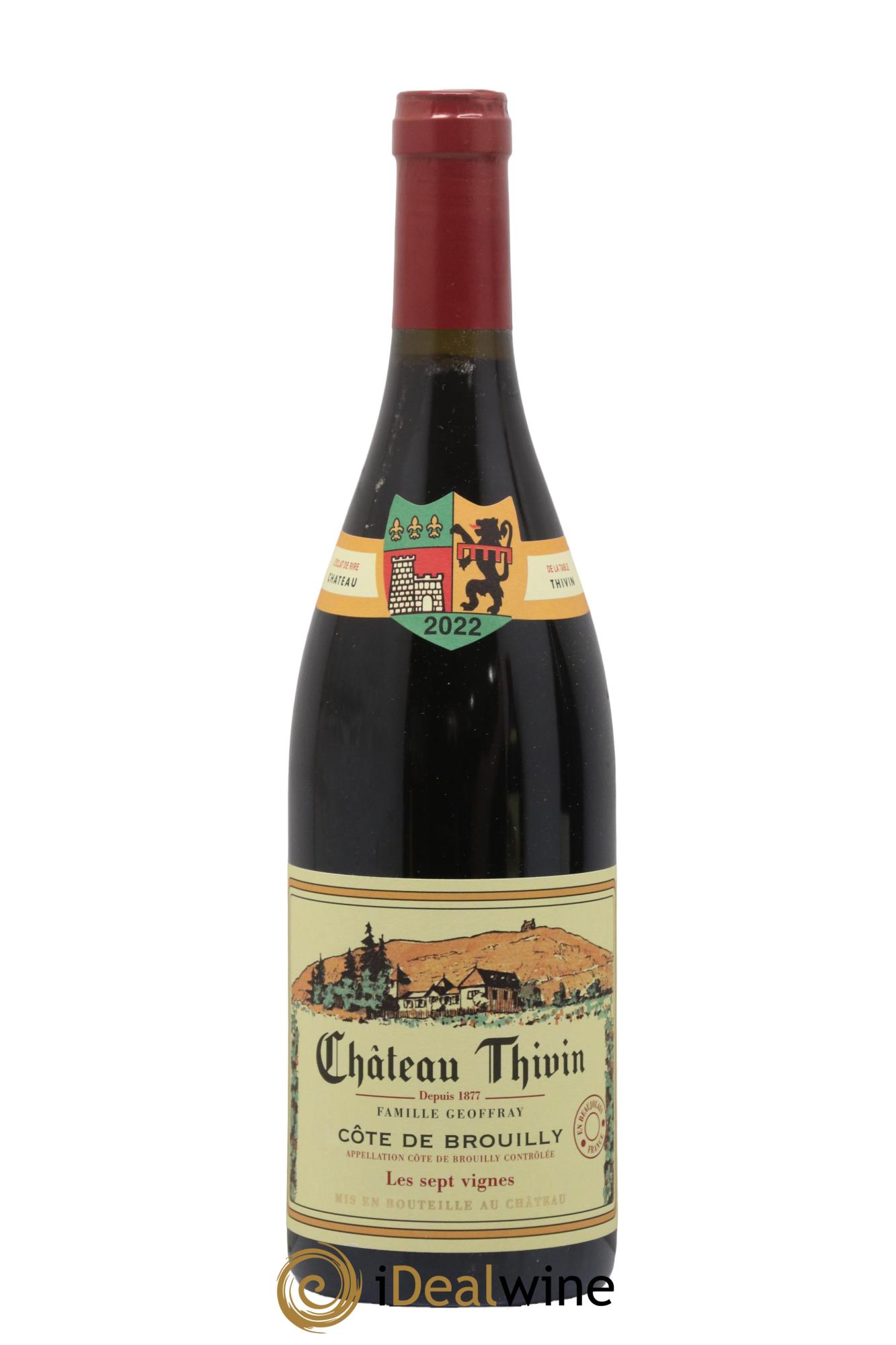 Côte de Brouilly Les 7 Vignes Château Thivin 2022 - Lot de 1 bouteille - 0