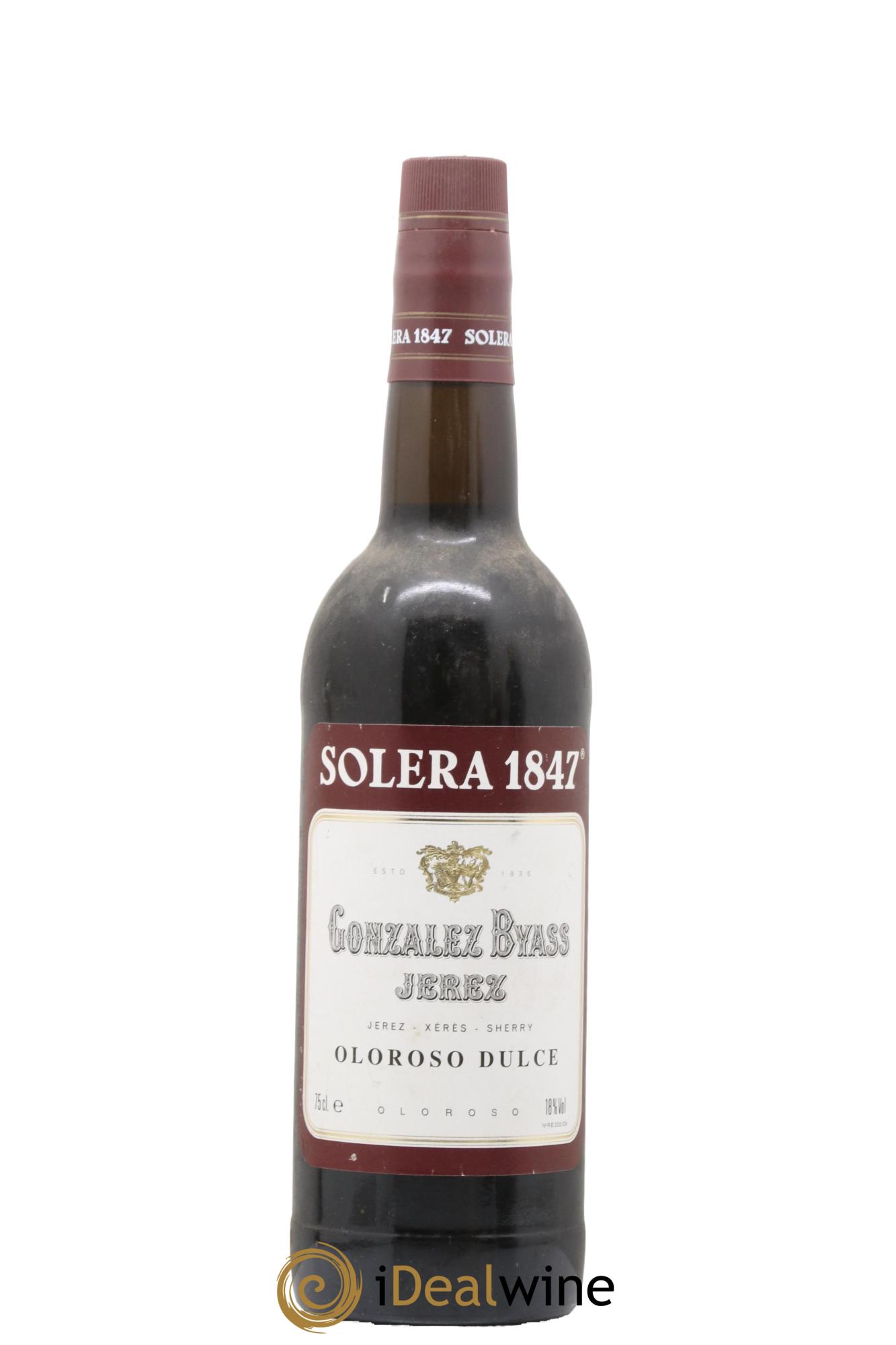 Jerez (Xerez, Sherry) Oloroso Dulce Muy Viejo Sherry Gonzalez Byass - Lot de 1 bouteille - 0
