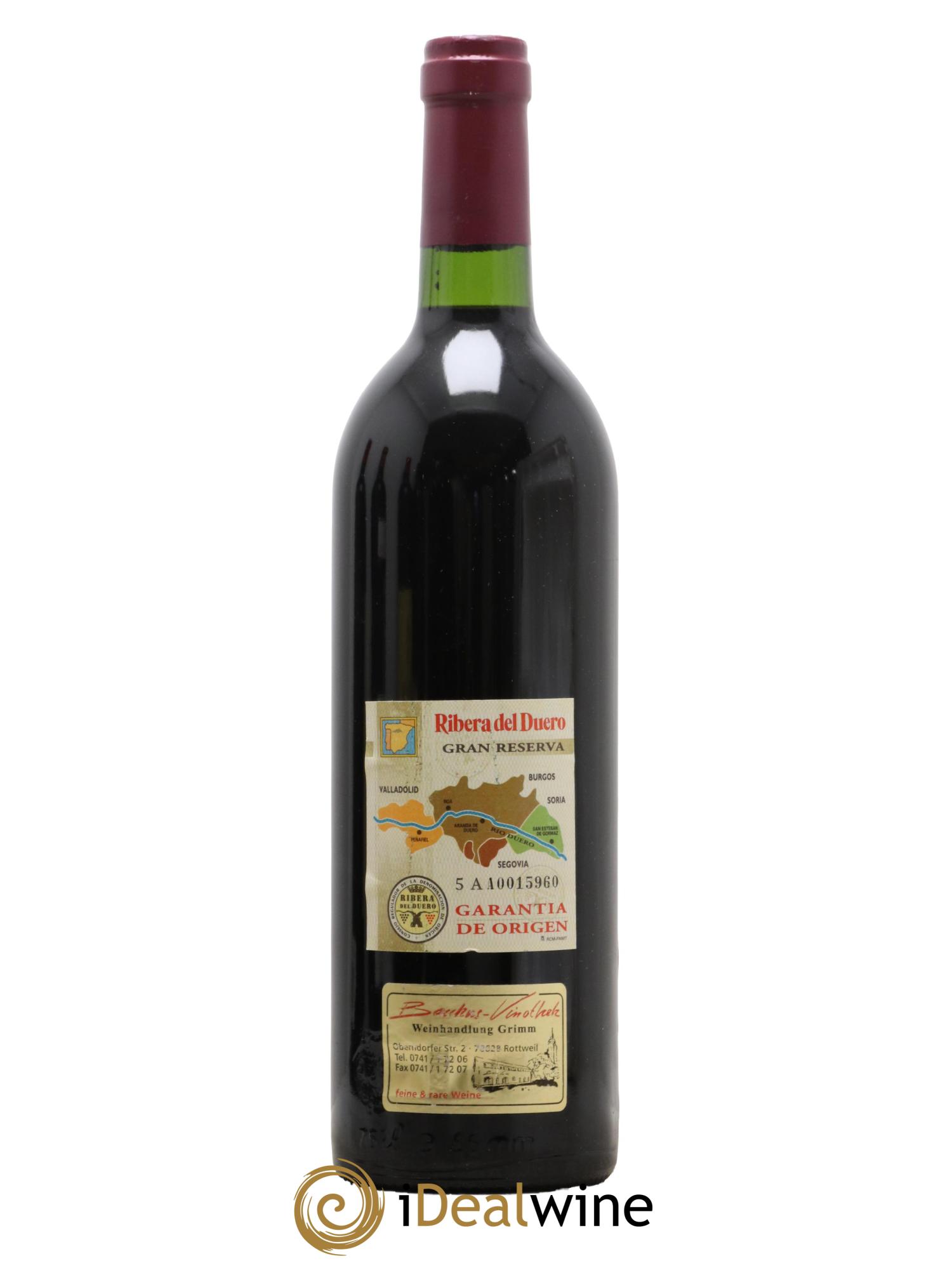 Ribera Del Duero DO Vega Sicilia Unico Famille Alvarez 1989 - Lot de 1 bouteille - 1
