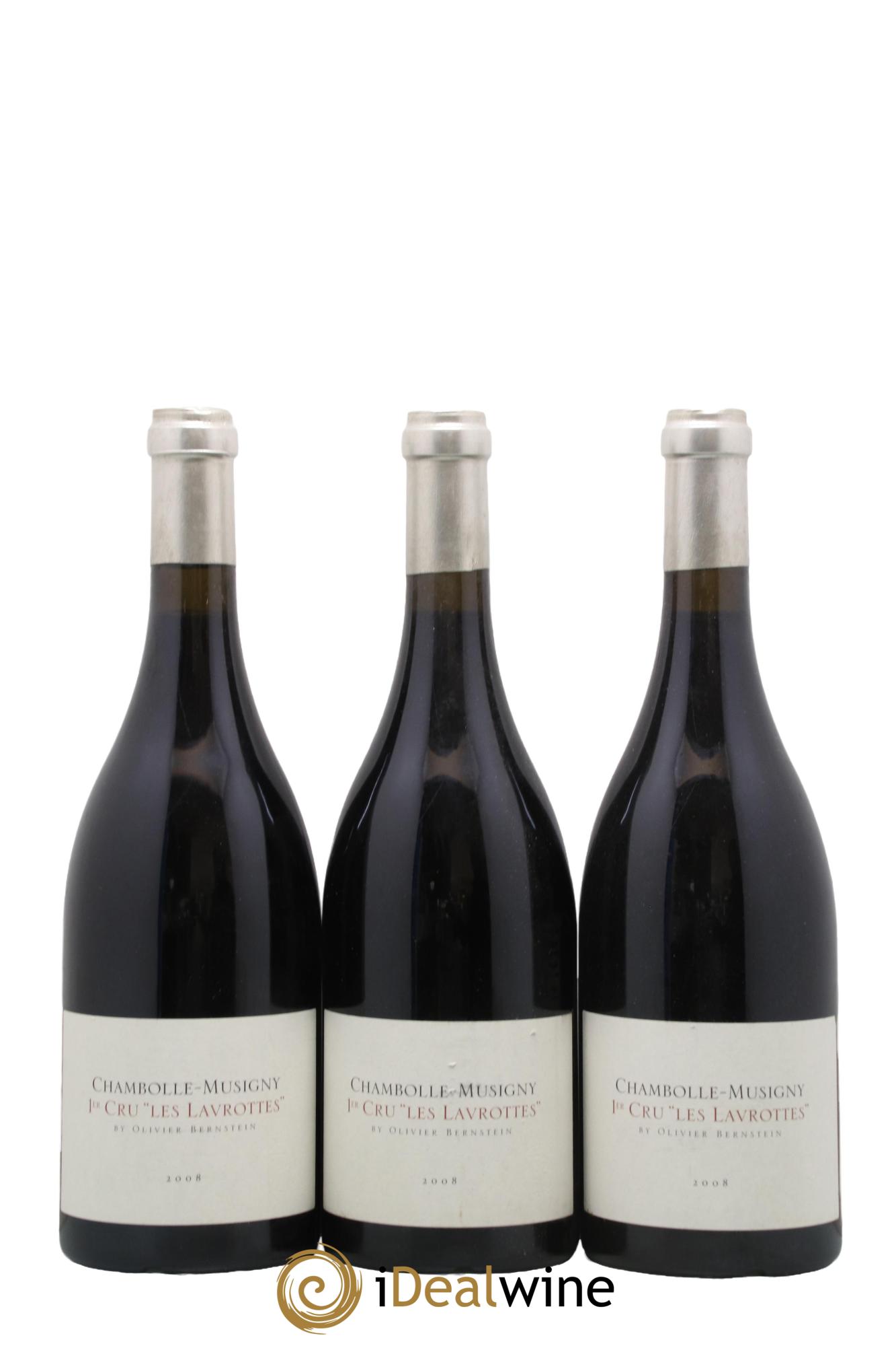 Chambolle-Musigny 1er Cru Les Lavrottes Domaine Olivier Bernstein 2008 - Lot de 3 bouteilles - 0