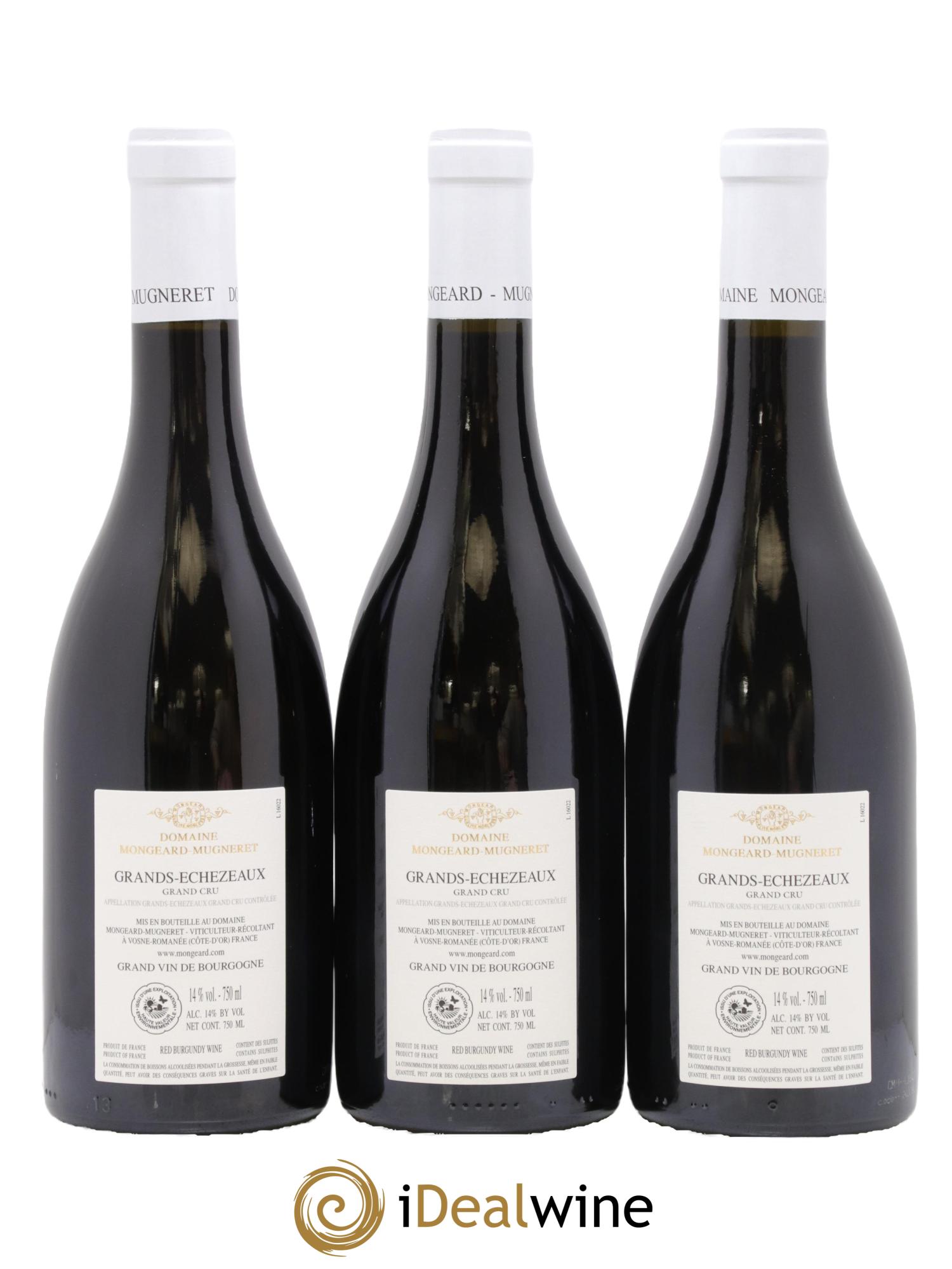 Grands-Echezeaux Grand Cru Mongeard-Mugneret (Domaine) 2022 - Lot de 3 bouteilles - 1