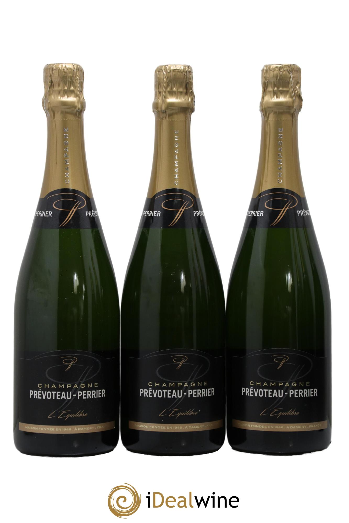 Champagne L'Equilibre Prévoteau Perrier - Lot de 3 bouteilles - 0