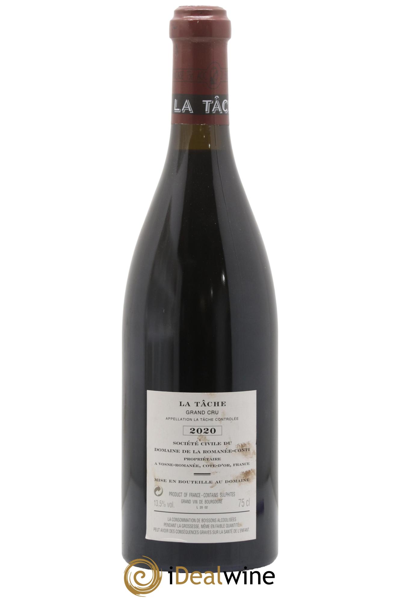 La Tâche Grand Cru Domaine de la Romanée-Conti 2020 - Lotto di 1 bottiglia - 1