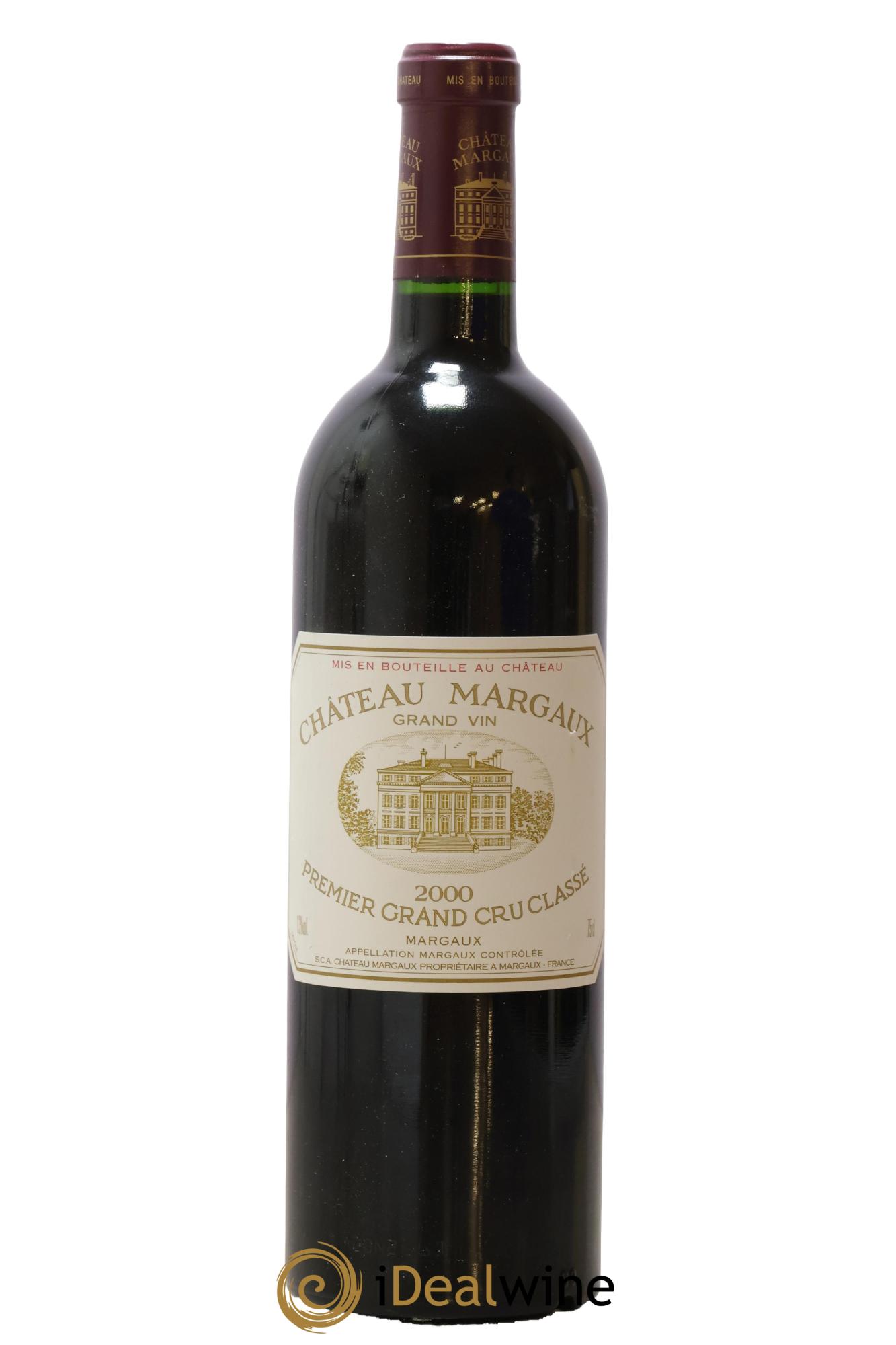 Château Margaux 1er Grand Cru Classé 2000 - Lot de 1 bouteille - 0