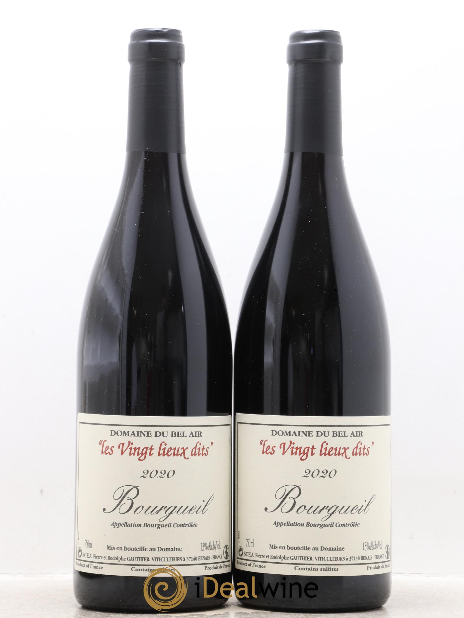 Bourgueil Vingt Lieux Dits Domaine du Bel Air 2020 - Lot de 2 bouteilles - 0
