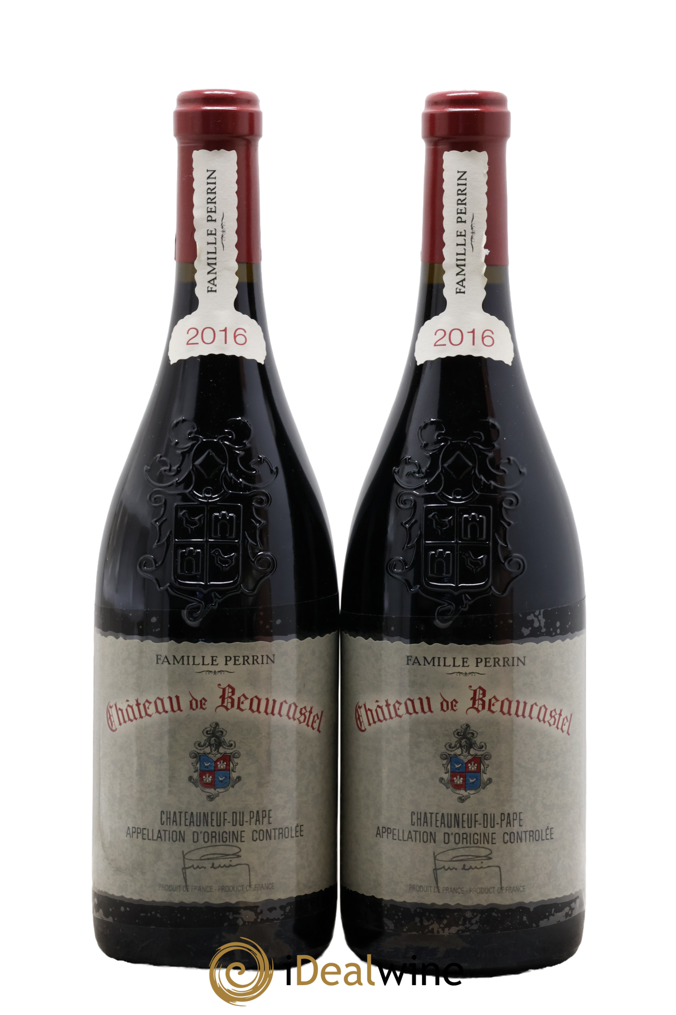 Châteauneuf-du-Pape Château de Beaucastel Famille Perrin 2016 - Lot of 2 bottles - 0