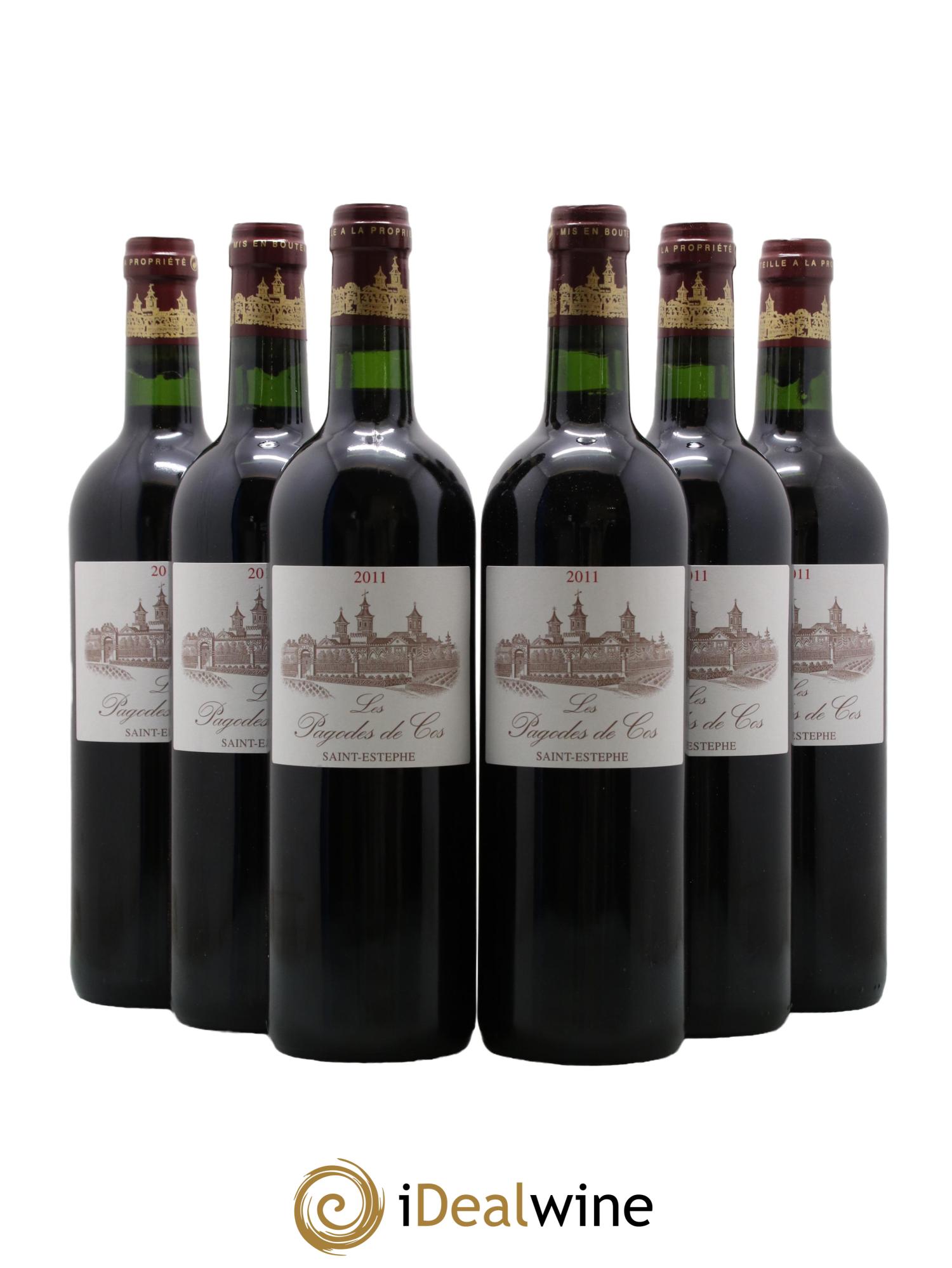 Les Pagodes de Cos Second Vin 2011 - Lot of 6 bottles - 0