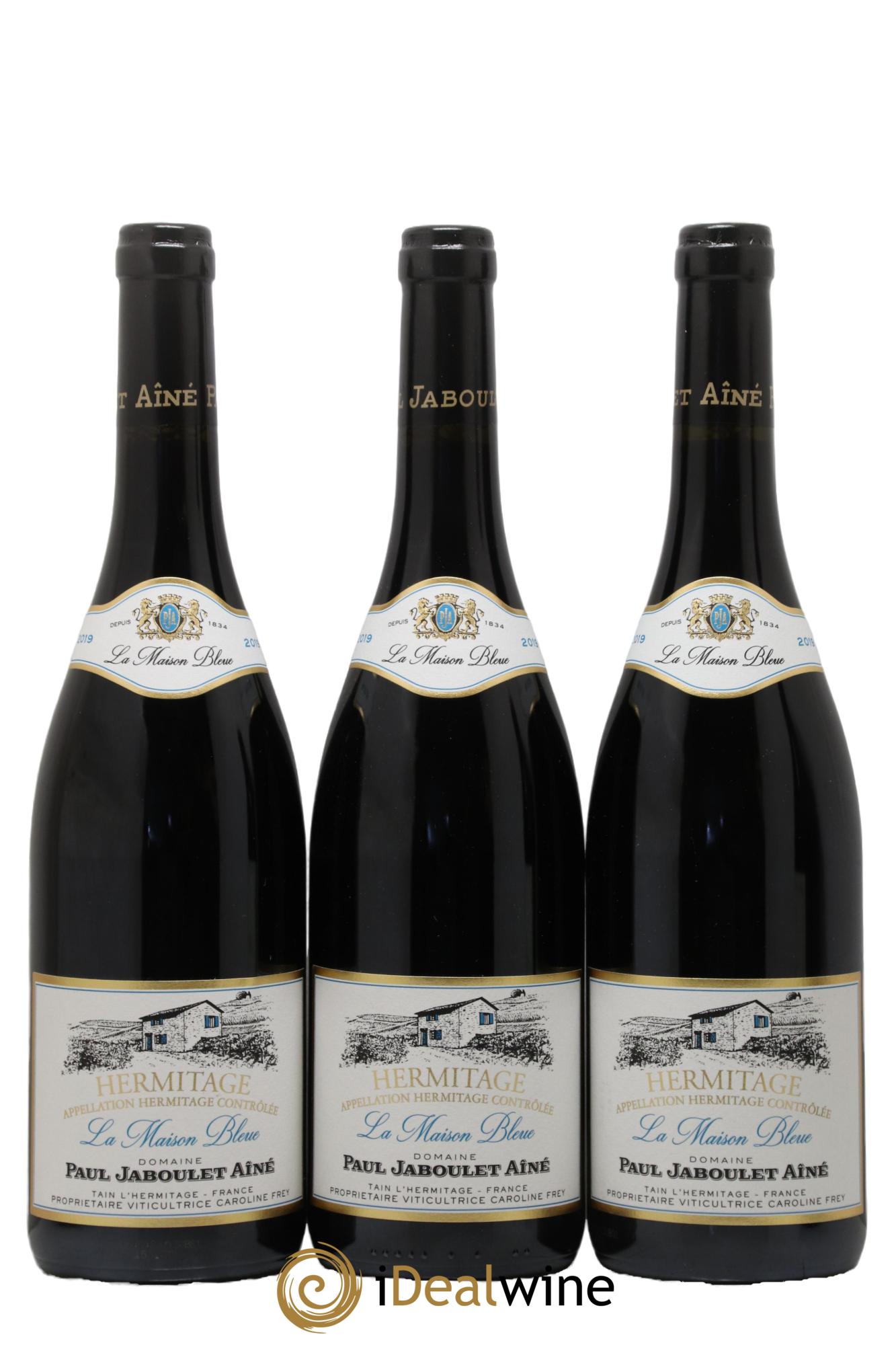 Hermitage La Maison Bleue Paul Jaboulet Ainé 2019 - Lot de 3 bouteilles - 0