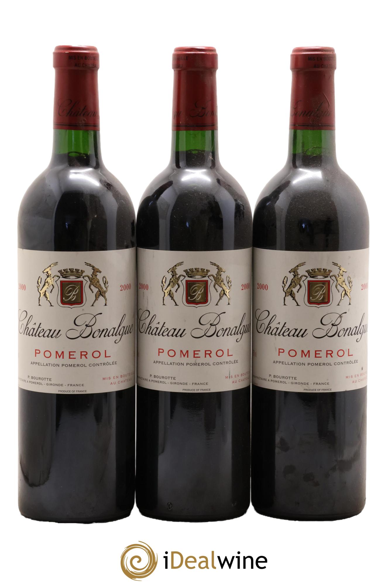 Château Bonalgue 2000 - Lotto di 3 bottiglie - 0