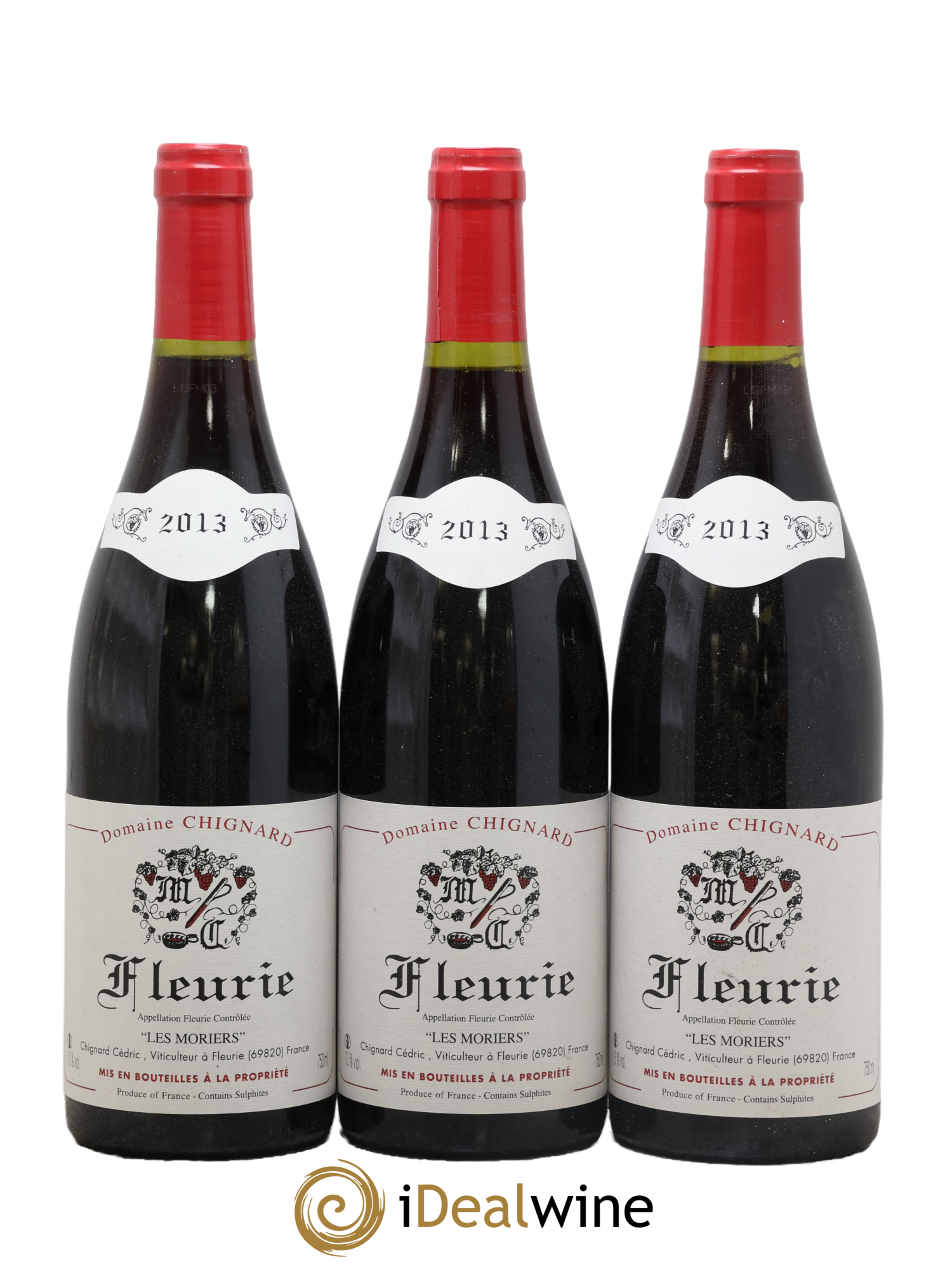 Fleurie Les Moriers Chignard (Domaine) 2013 - Lotto di 3 bottiglie - 0