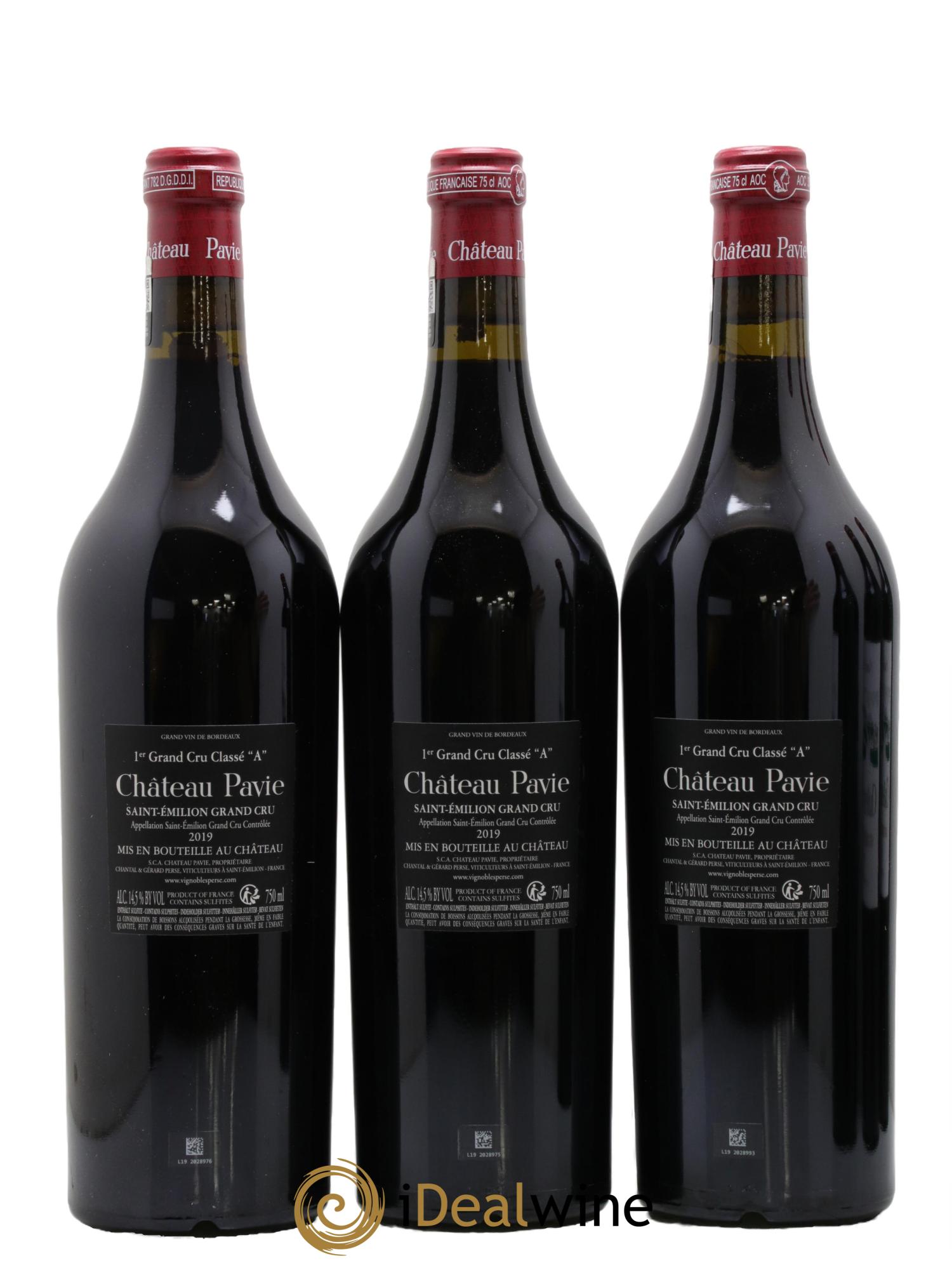 Château Pavie 1er Grand Cru Classé A 2019 - Posten von 6 Flaschen - 2