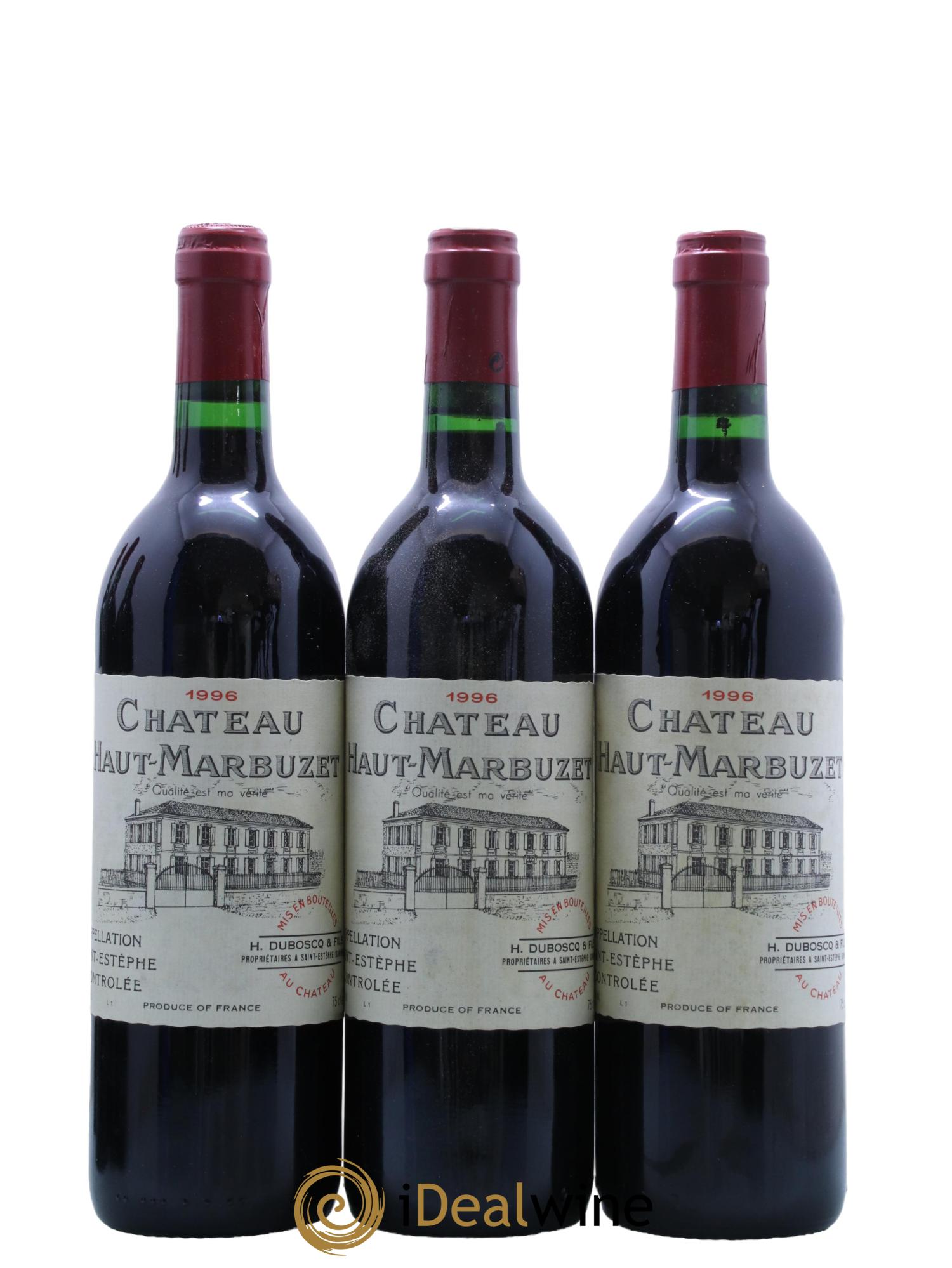Château Haut Marbuzet 1996 - Lot de 12 bouteilles - 3
