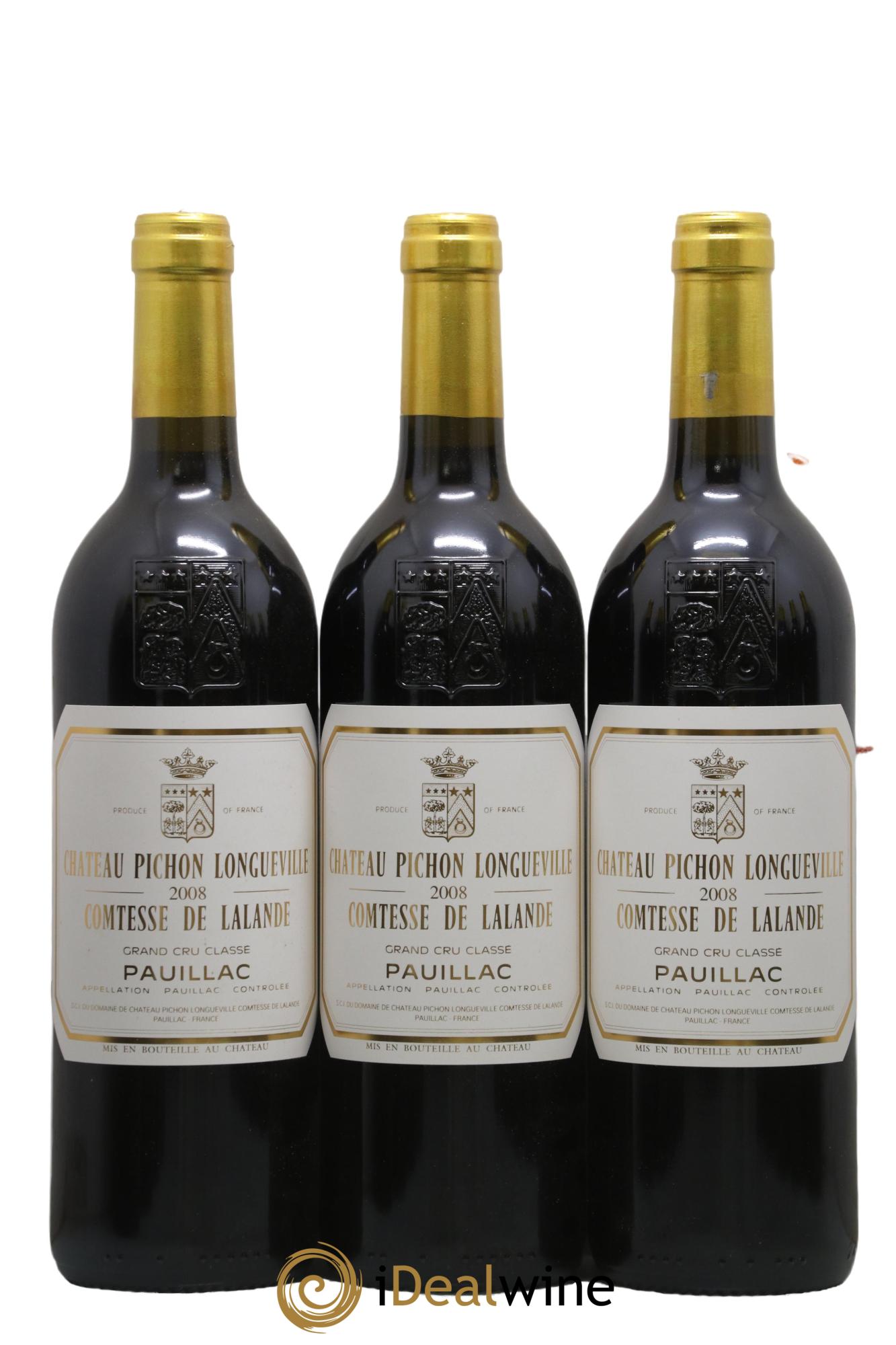 Château Pichon Longueville Comtesse de Lalande 2ème Grand Cru Classé 2008 - Lot of 12 bottles - 1