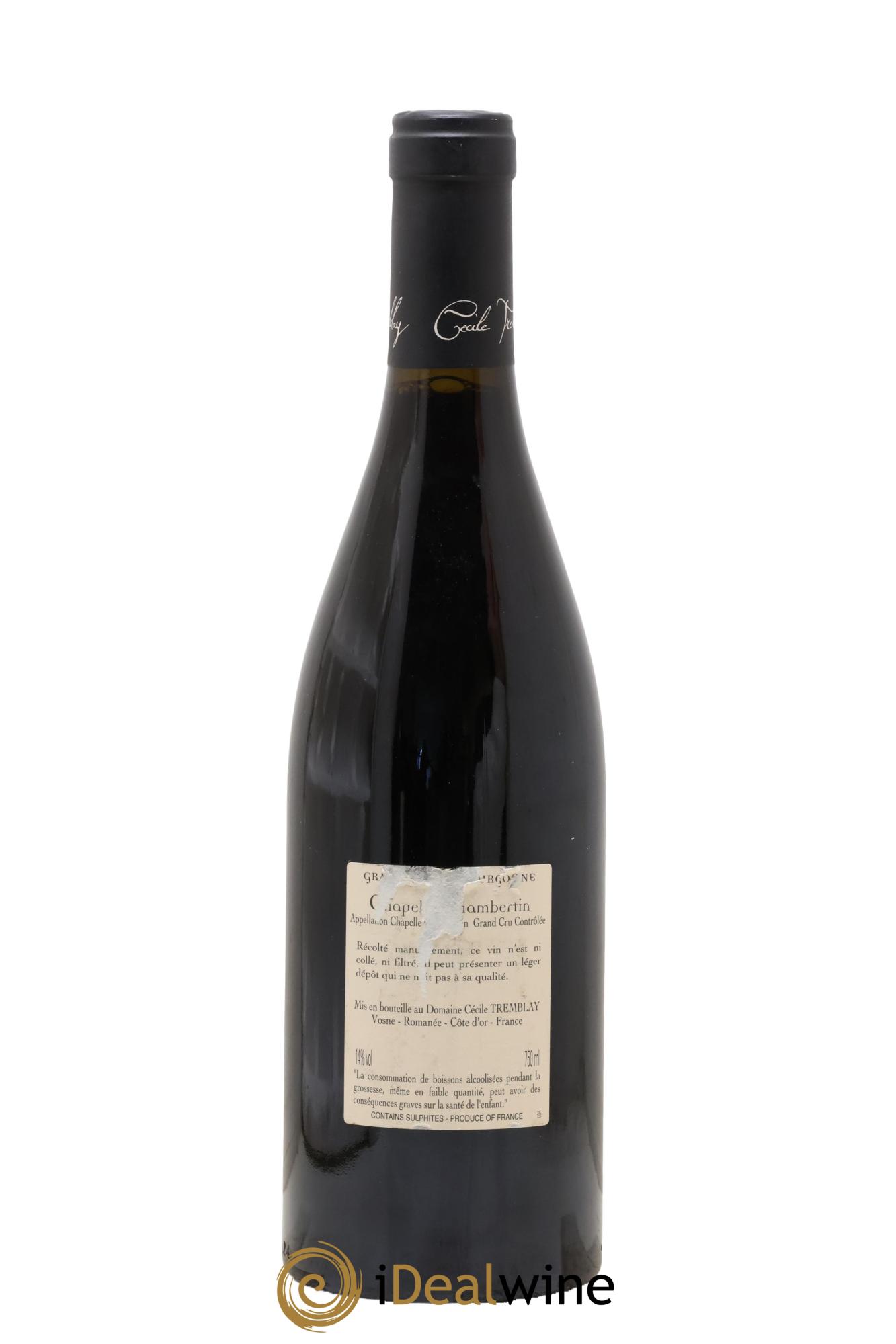 Chapelle-Chambertin Grand Cru Cécile Tremblay 2015 - Posten von 1 Flasche - 1