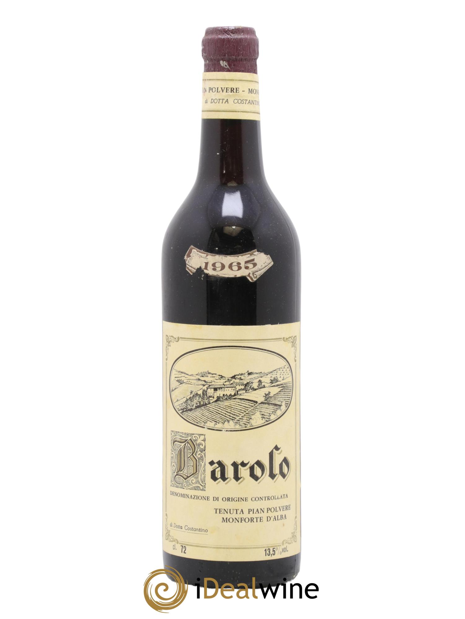 Barolo Pian Polvere 1965 - Lot de 1 bouteille - 0