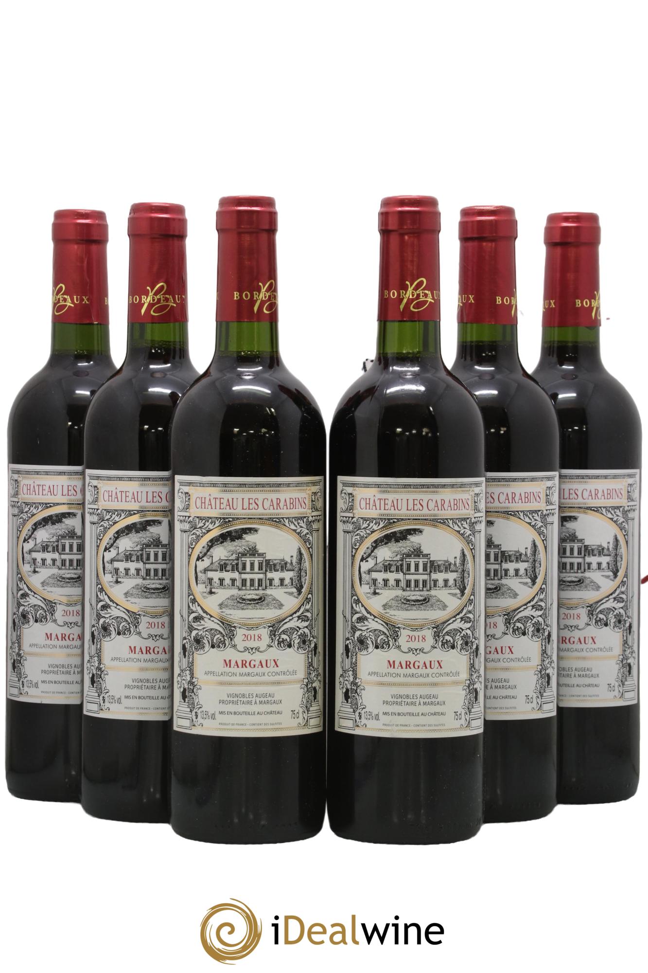 Margaux Château Les Carabins 2018 - Posten von 6 Flaschen - 0