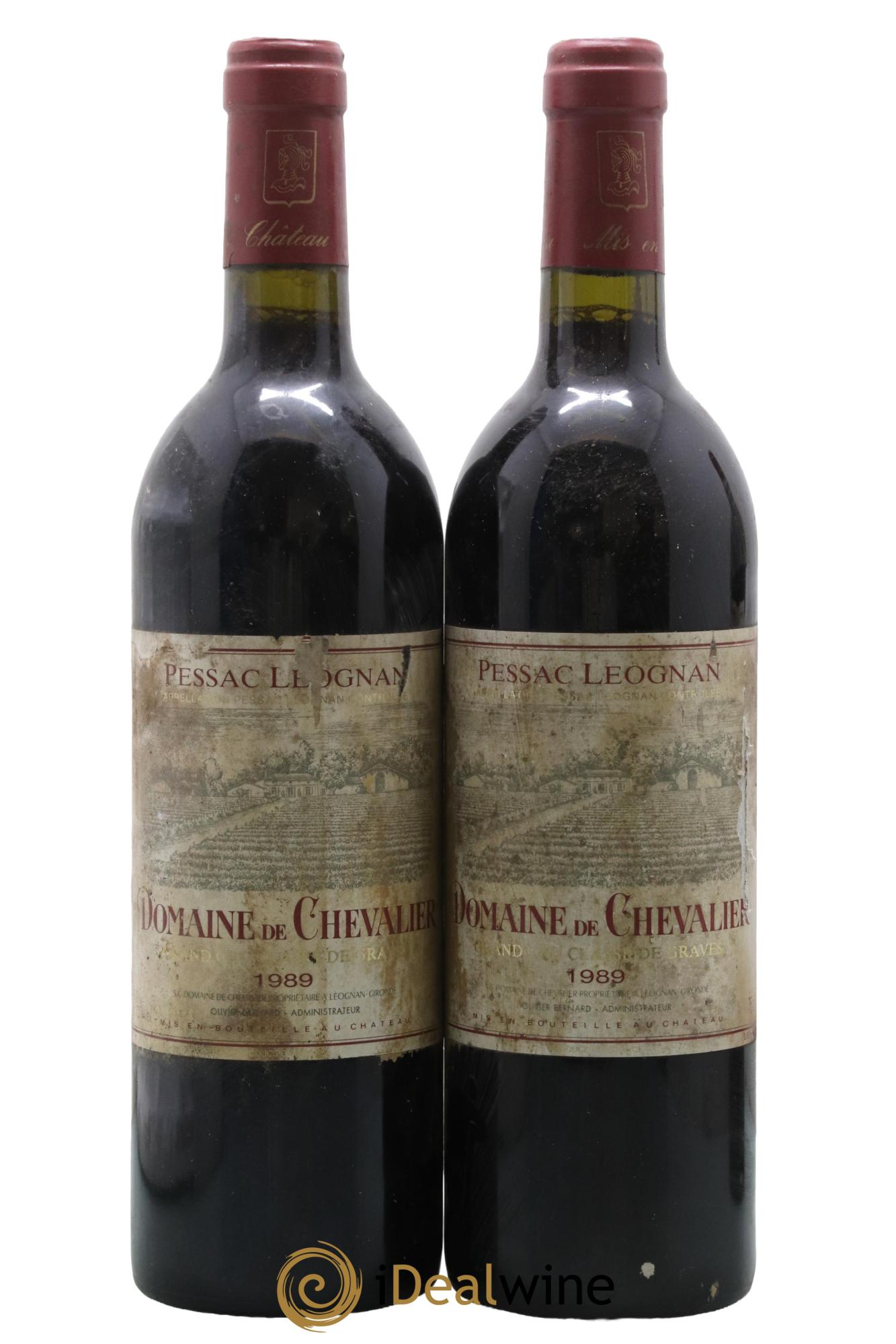 Domaine de Chevalier Cru Classé de Graves 1989 - Lot de 2 bouteilles - 0
