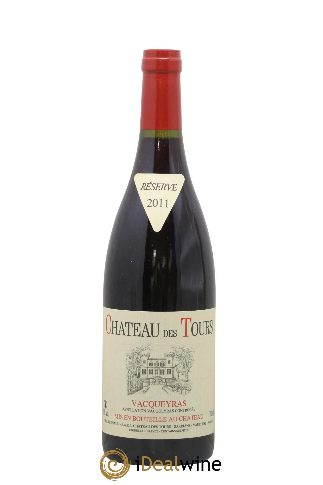 Vacqueyras Château des Tours Emmanuel Reynaud 2011 - Lot de 1 bouteille - 0