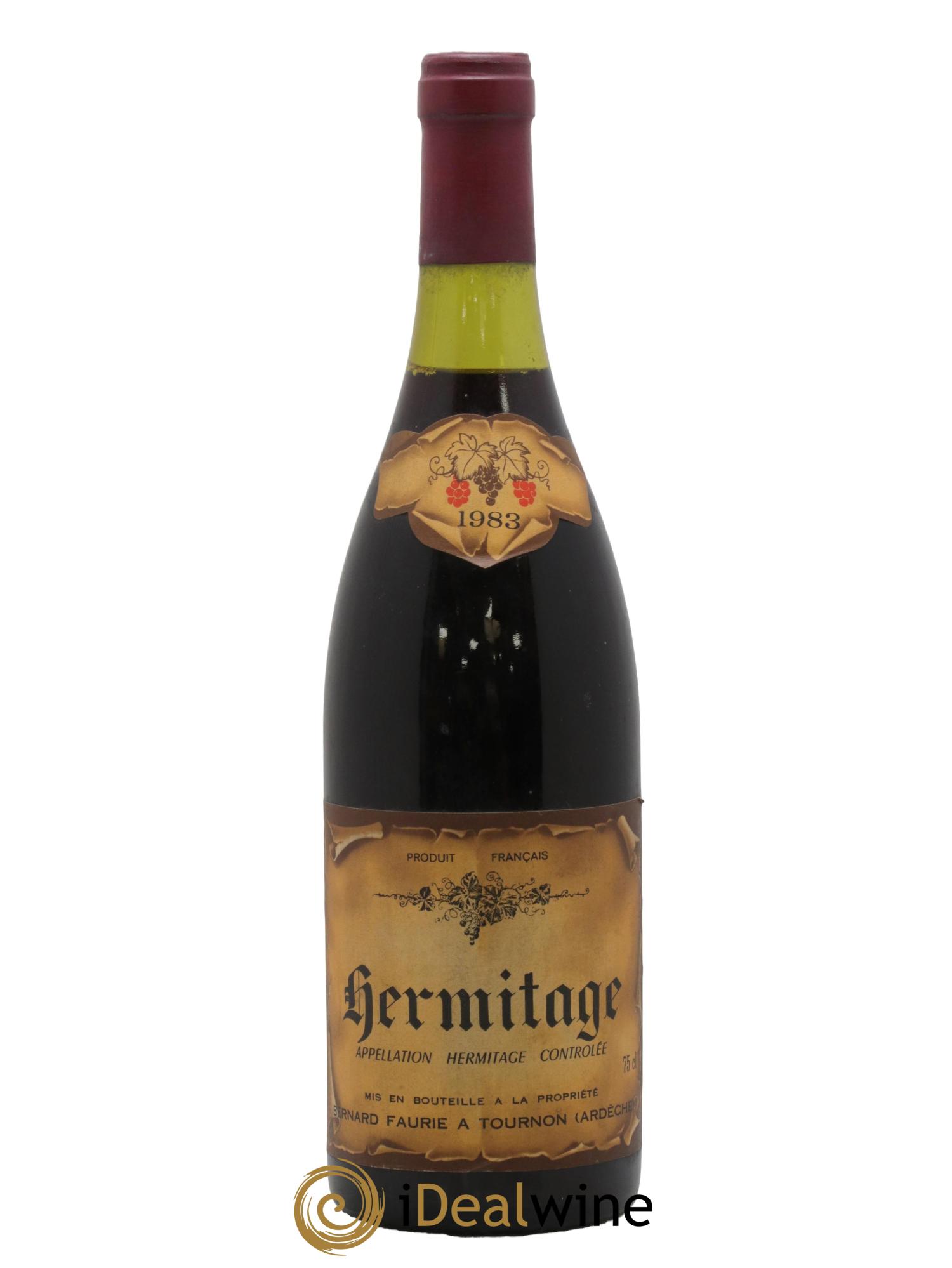 Hermitage Bernard Faurie 1983 - Lot de 1 bouteille - 0