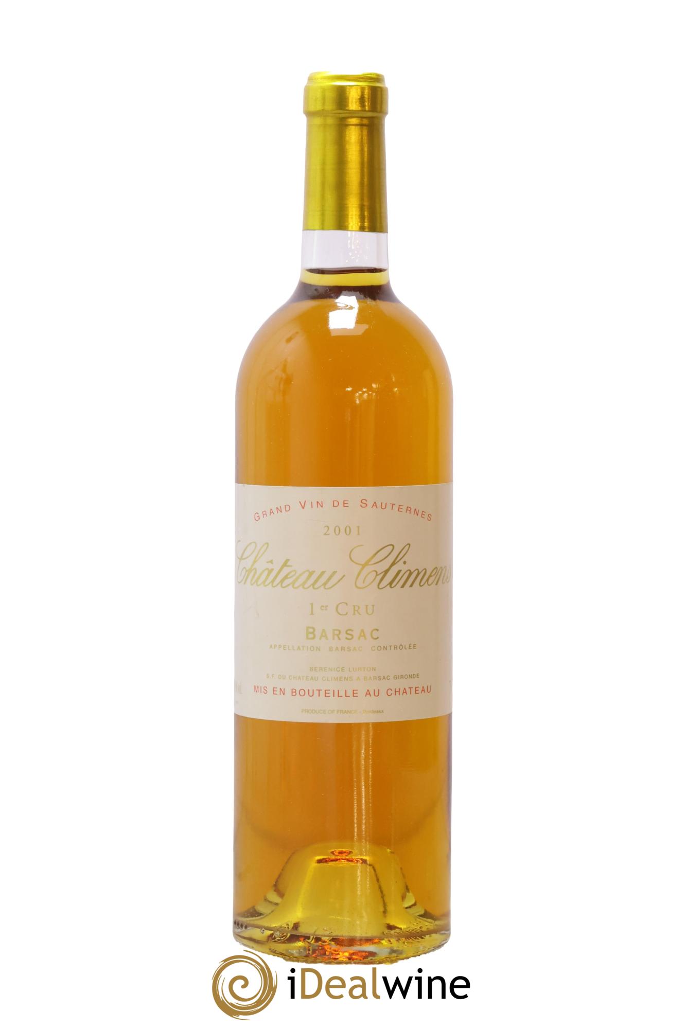 Château Climens 1er Grand Cru Classé 2001 - Lot of 1 bottle - 0