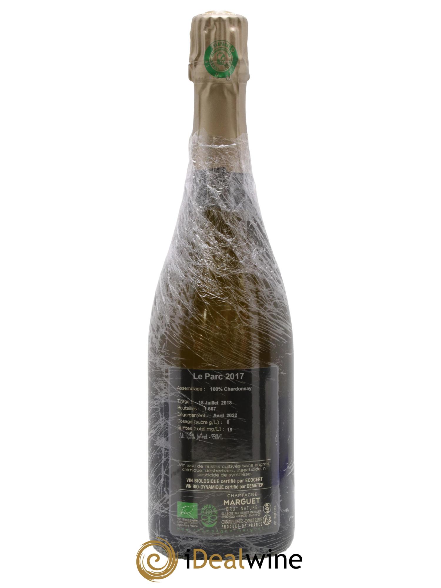 Le Parc Grand Cru Brut Nature Marguet 2017 - Lot de 1 bouteille - 1