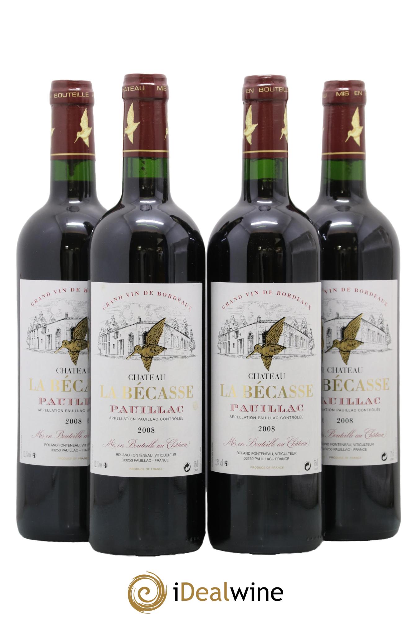 Château la Bécasse 2008 - Posten von 4 Flaschen - 0