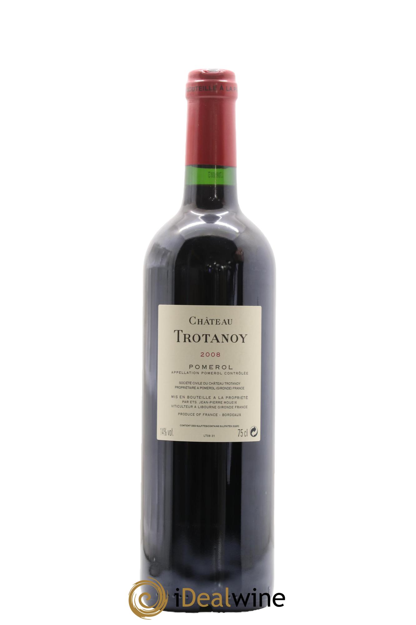 Château Trotanoy 2008 - Lot de 1 bouteille - 1