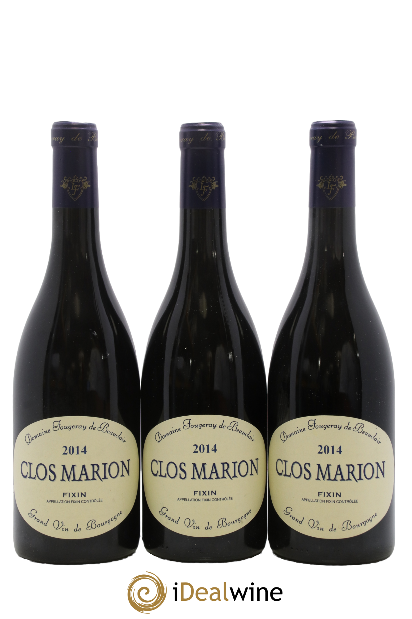 Fixin Clos Marion Fougeray de Beauclair 2014 - Lot de 3 bouteilles - 0