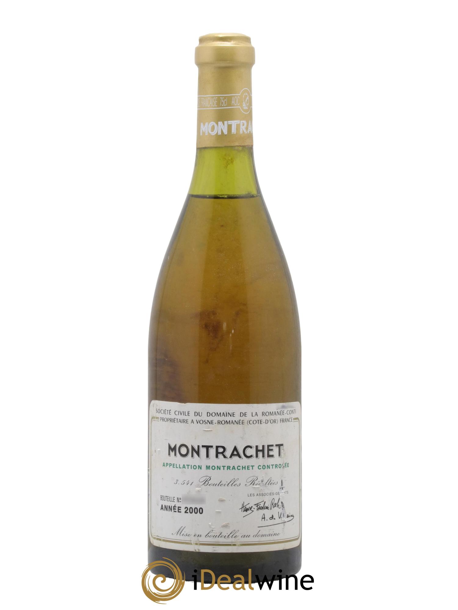 Montrachet Grand Cru Domaine de la Romanée-Conti 2000 - Lotto di 1 bottiglia - 0