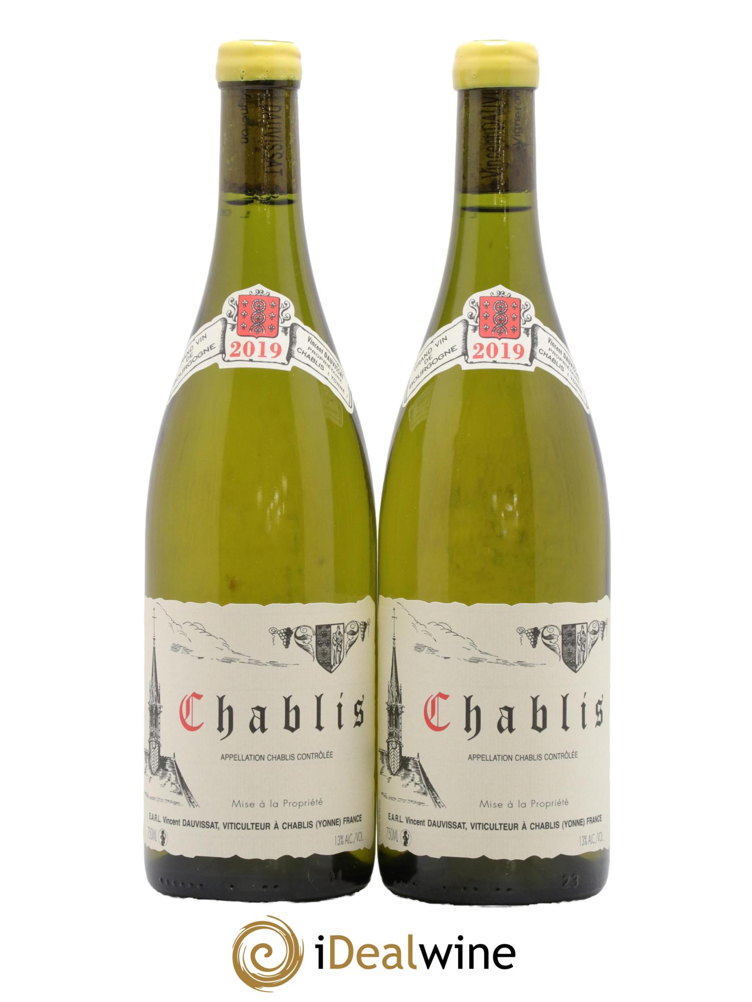 Chablis Vincent Dauvissat (Domaine) 2019 - Posten von 2 Flaschen - 0