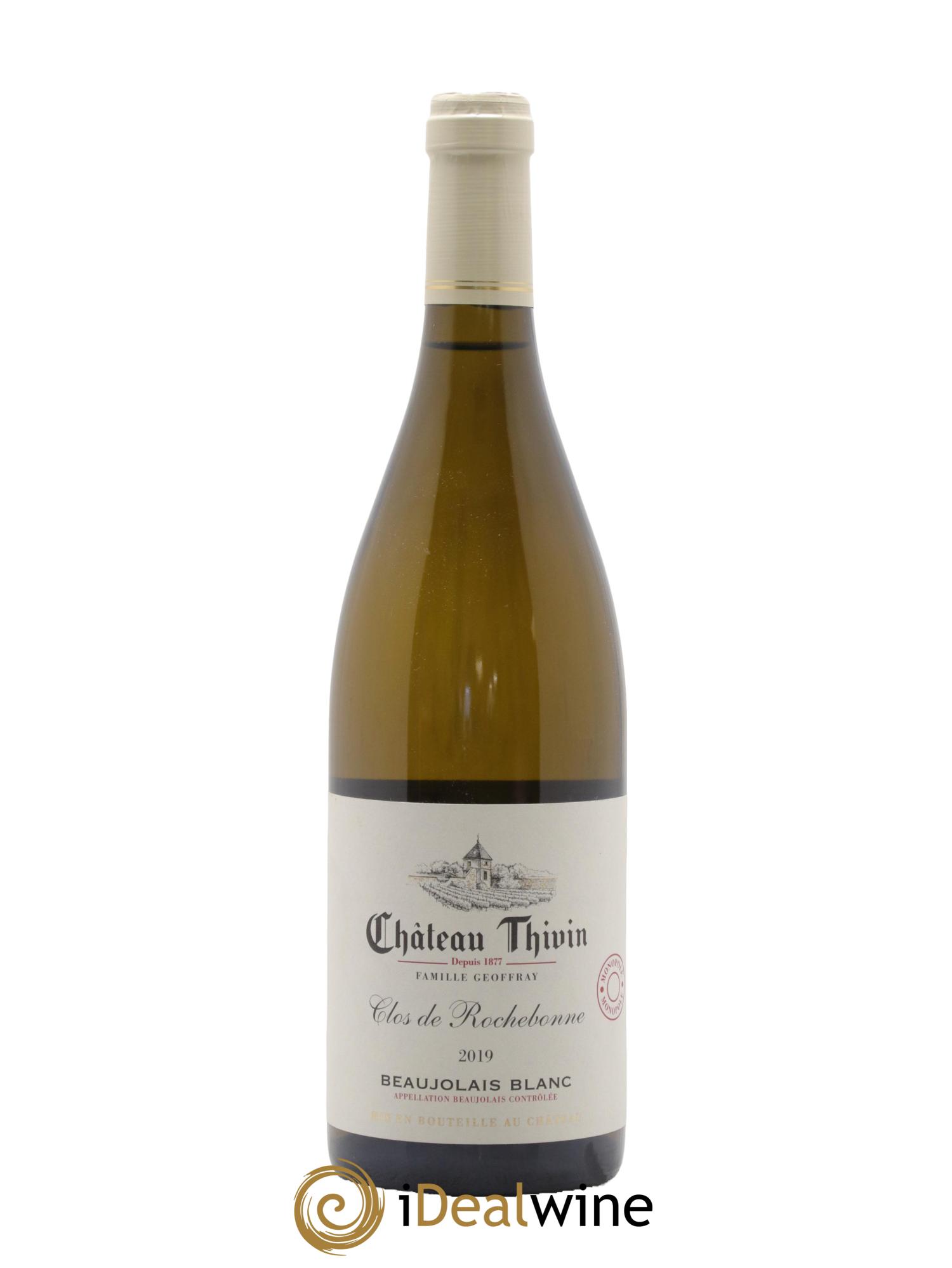 Beaujolais Clos de Rochebonne Château Thivin 2019 - Lot de 1 bouteille - 0