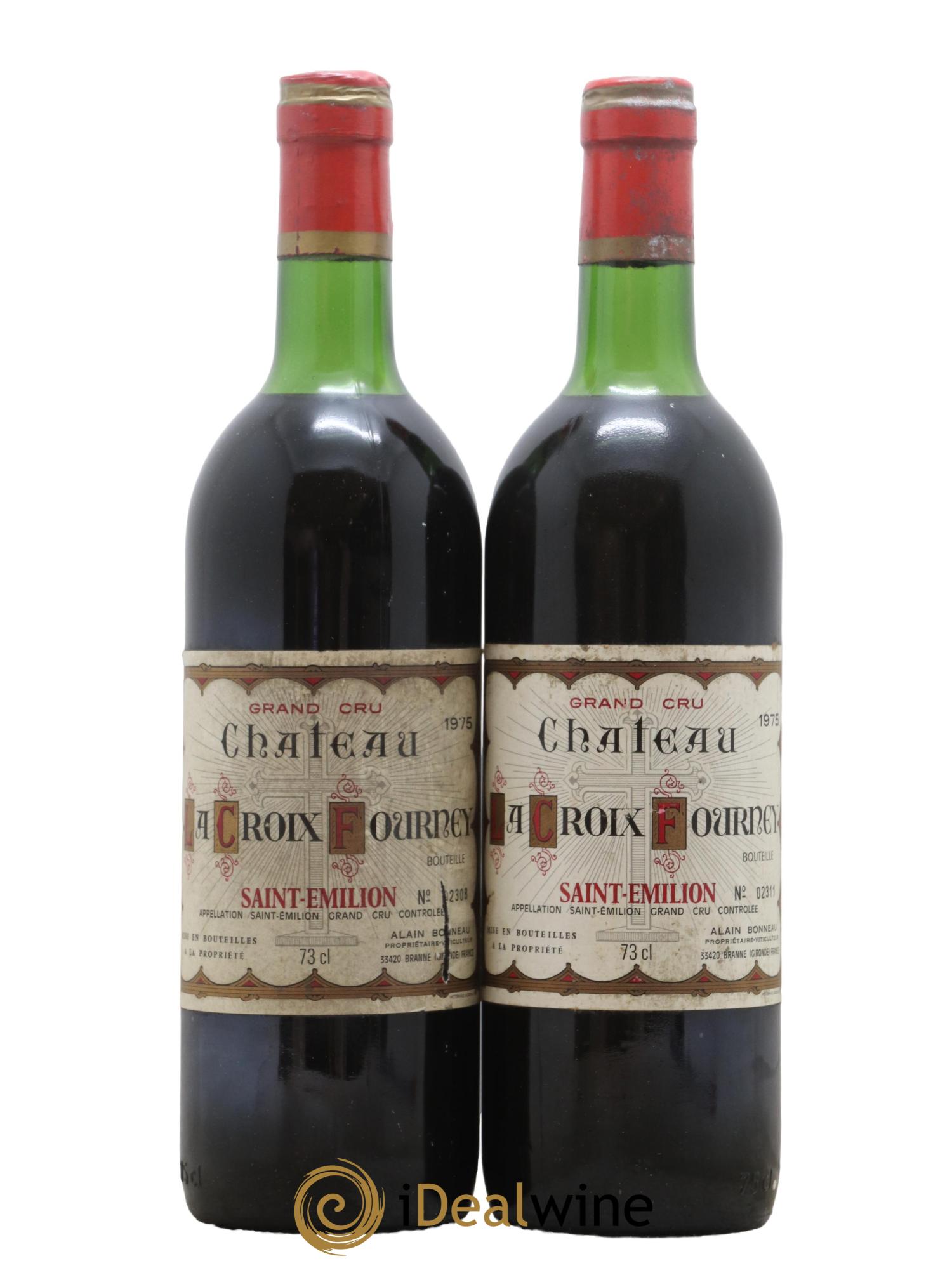 Saint-Émilion Chateau La Croix Fourney 1975 - Lot de 2 bouteilles - 0