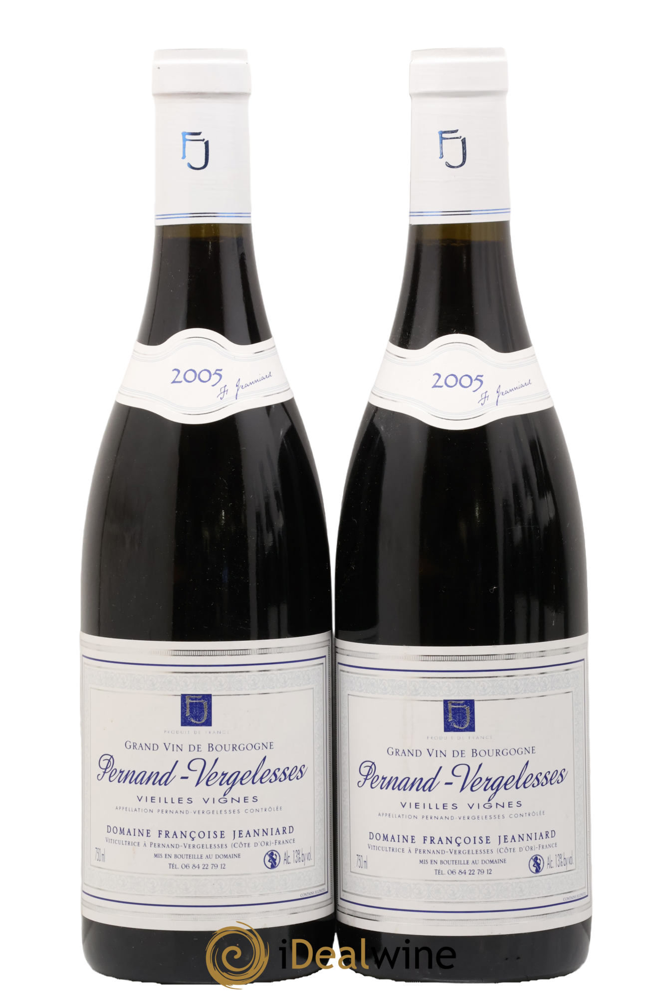 Pernand-Vergelesses Vieilles Vignes Françoise Jeanniard 2005 - Lot de 2 bouteilles - 0