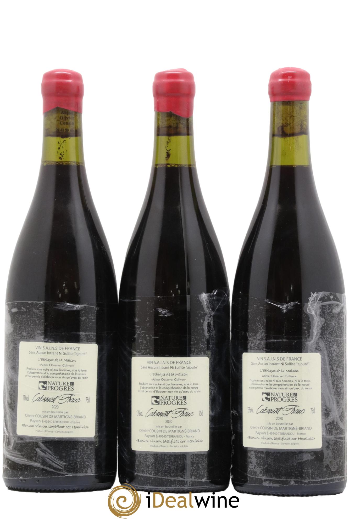 Vin de France Le Franc Olivier Cousin 2020 - Lot de 3 bouteilles - 1