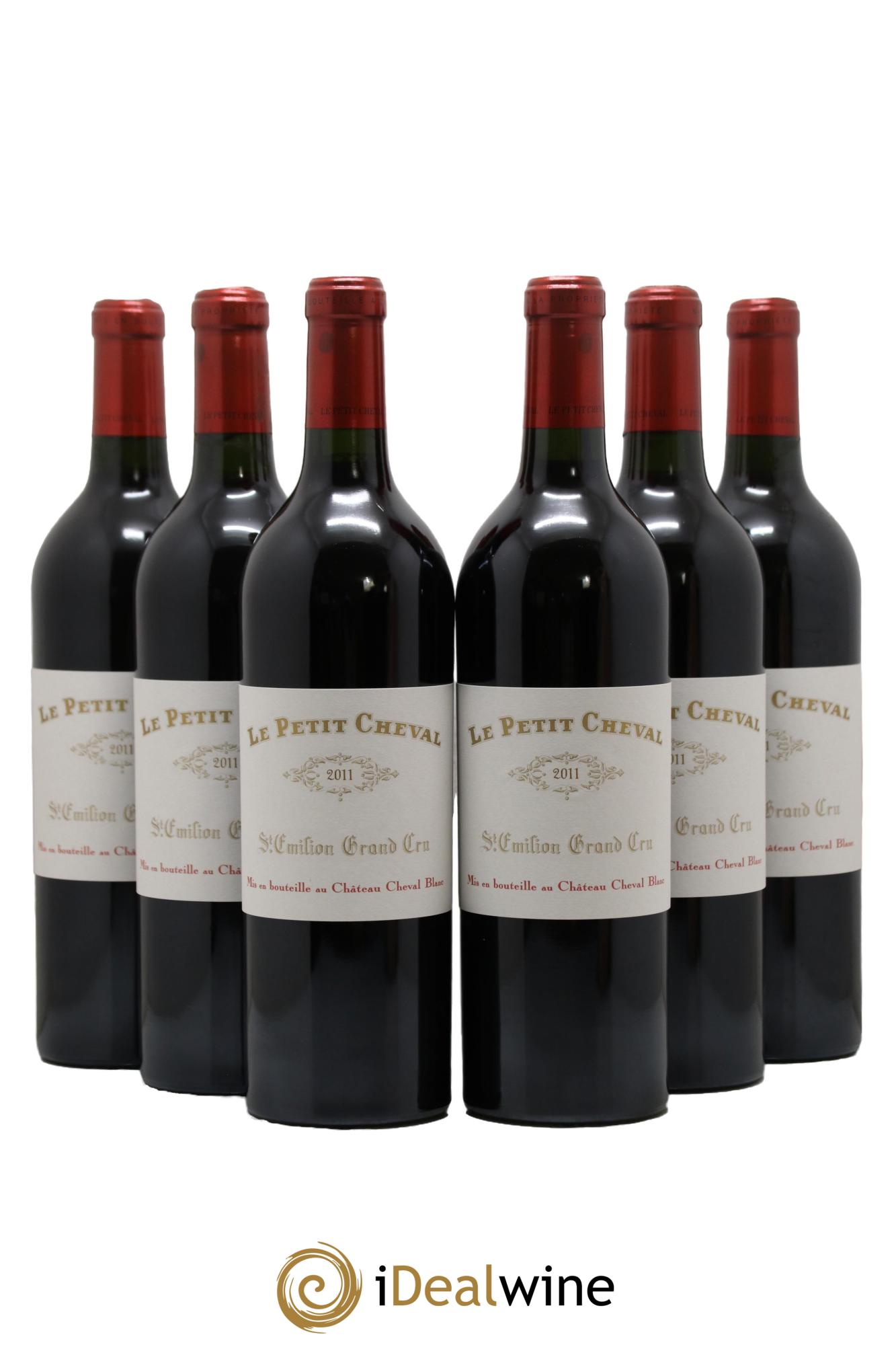 Le Petit Cheval Second Vin 2011 - Lot of 6 bottles - 0
