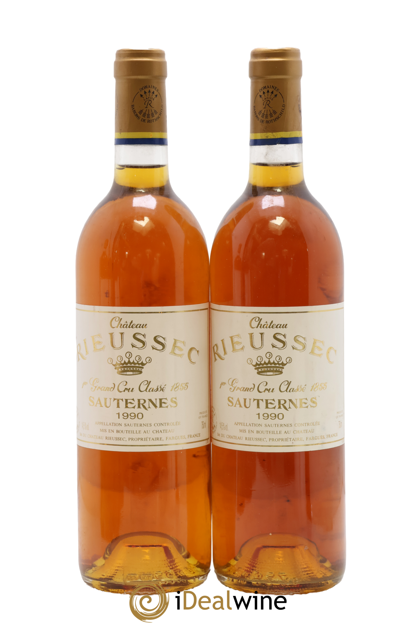 Château Rieussec 1er Grand Cru Classé 1990 - Posten von 2 Flaschen - 0