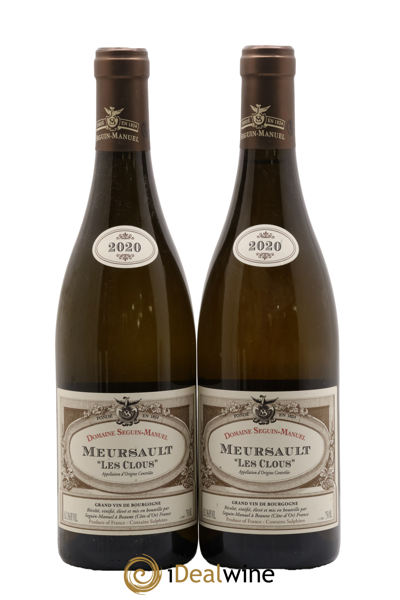 Meusault Les Clous Seguin Manuel 2020 - Lot de 2 bouteilles - 0