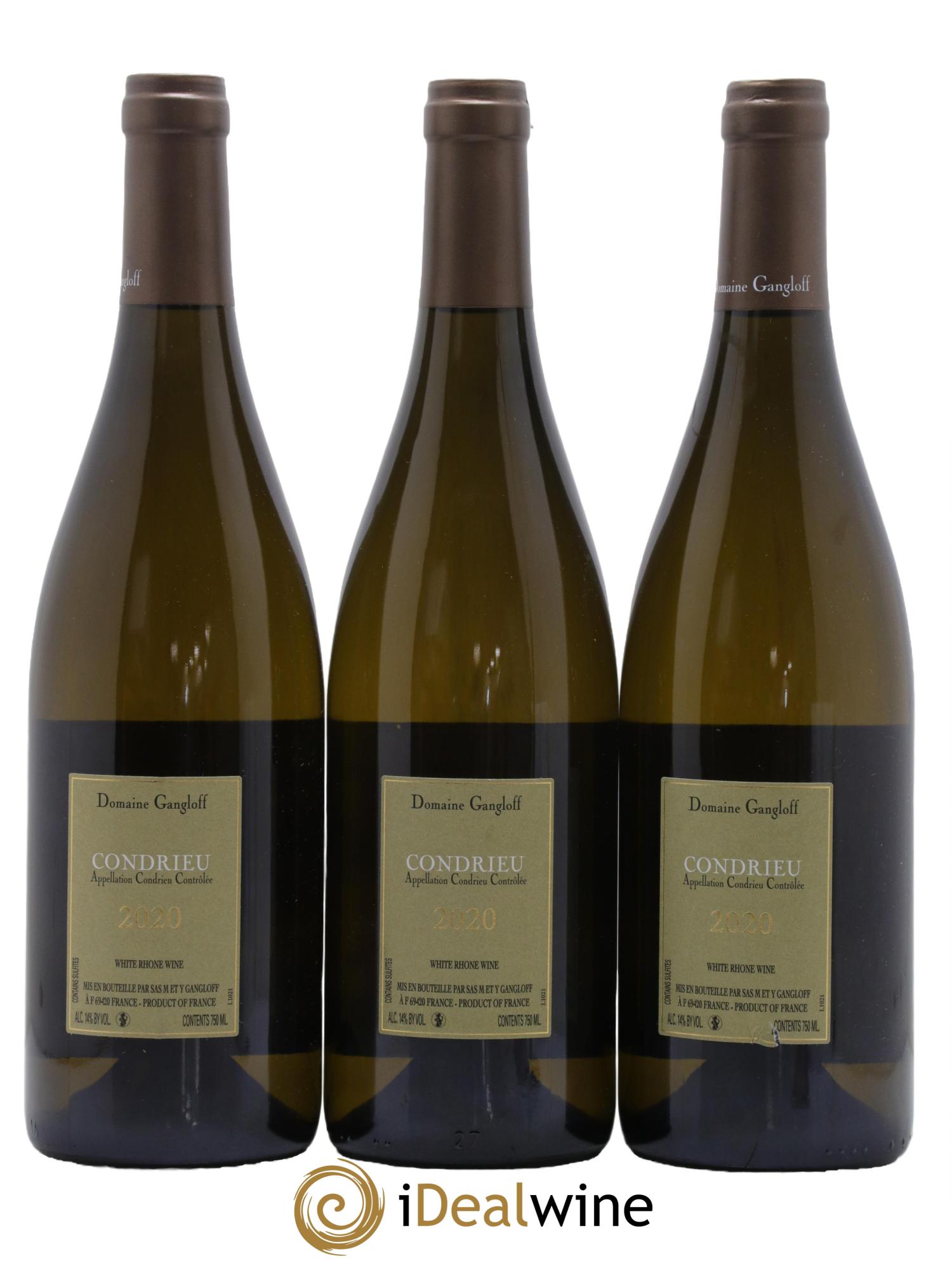 Condrieu Domaine Gangloff (Domaine) 2020 - Lot de 3 bouteilles - 1
