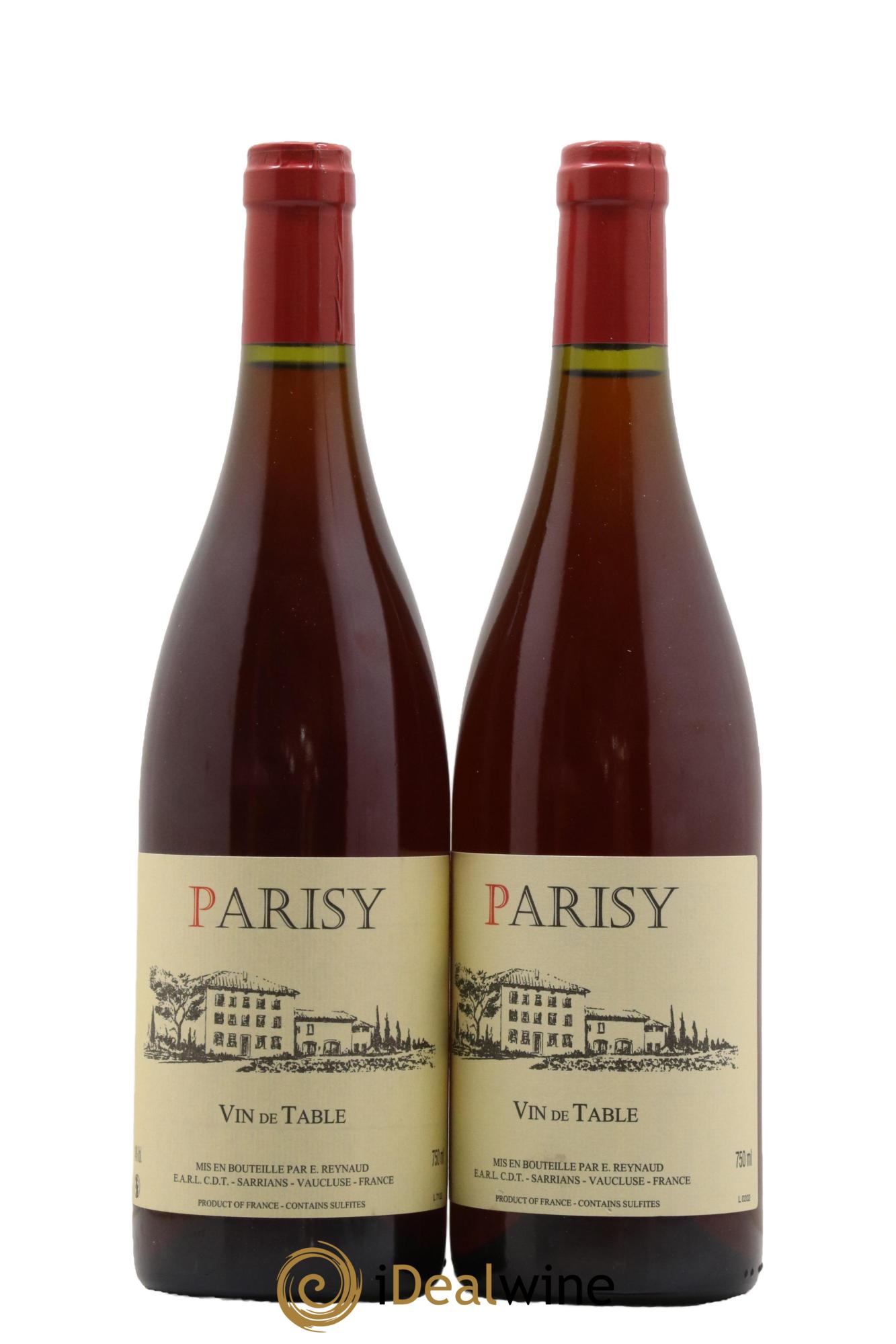 Vin de Table Parisy Emmanuel Reynaud - Lot de 2 bouteilles - 0