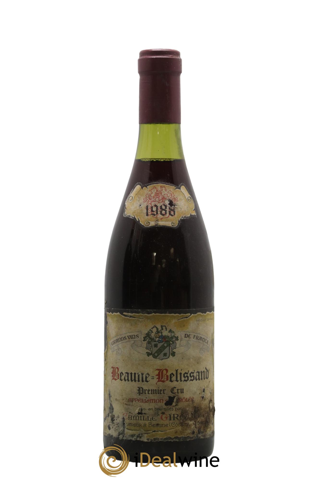Beaune 1er Cru Bélissand Camille Giroud 1988 - Lot de 1 bouteille - 0