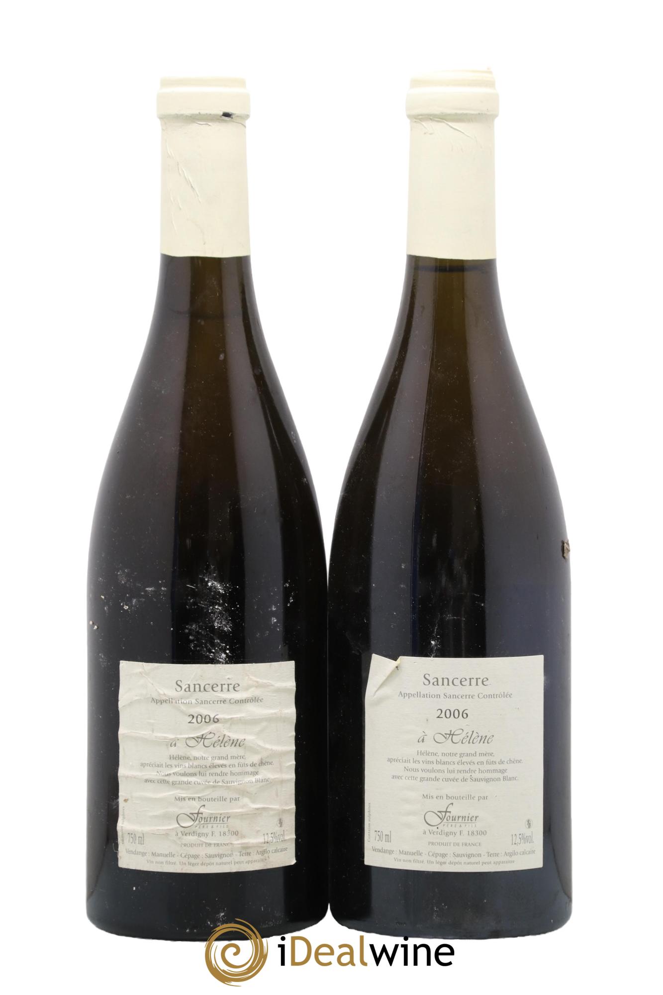 Sancerre Vendanges D'Helene Fournier Pere Et Fils 2006 - Lotto di 2 bottiglie - 1