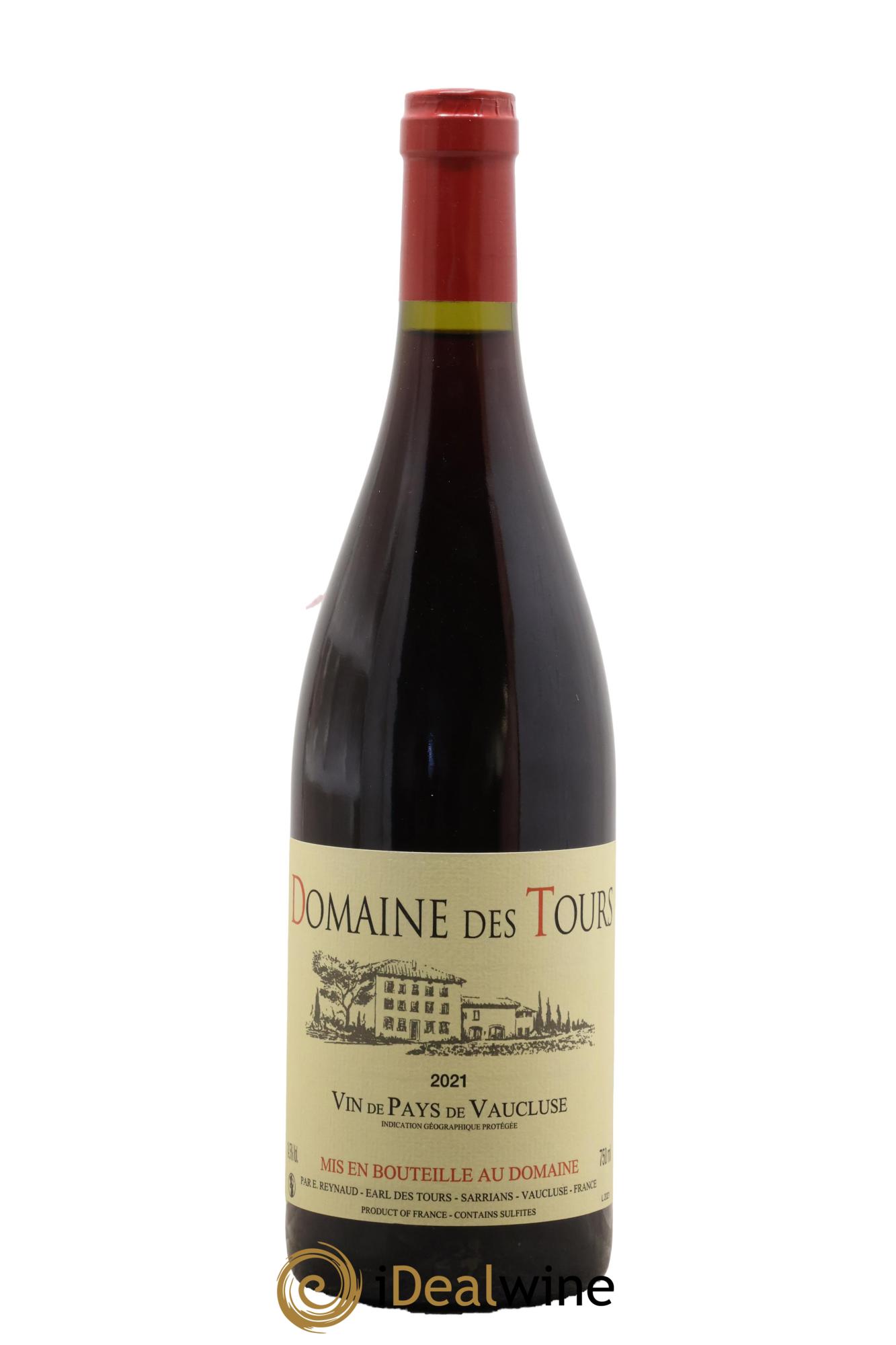 Vaucluse (Vin de Pays de Vaucluse) Domaine des Tours Emmanuel Reynaud 2021 - Lot de 1 bouteille - 0