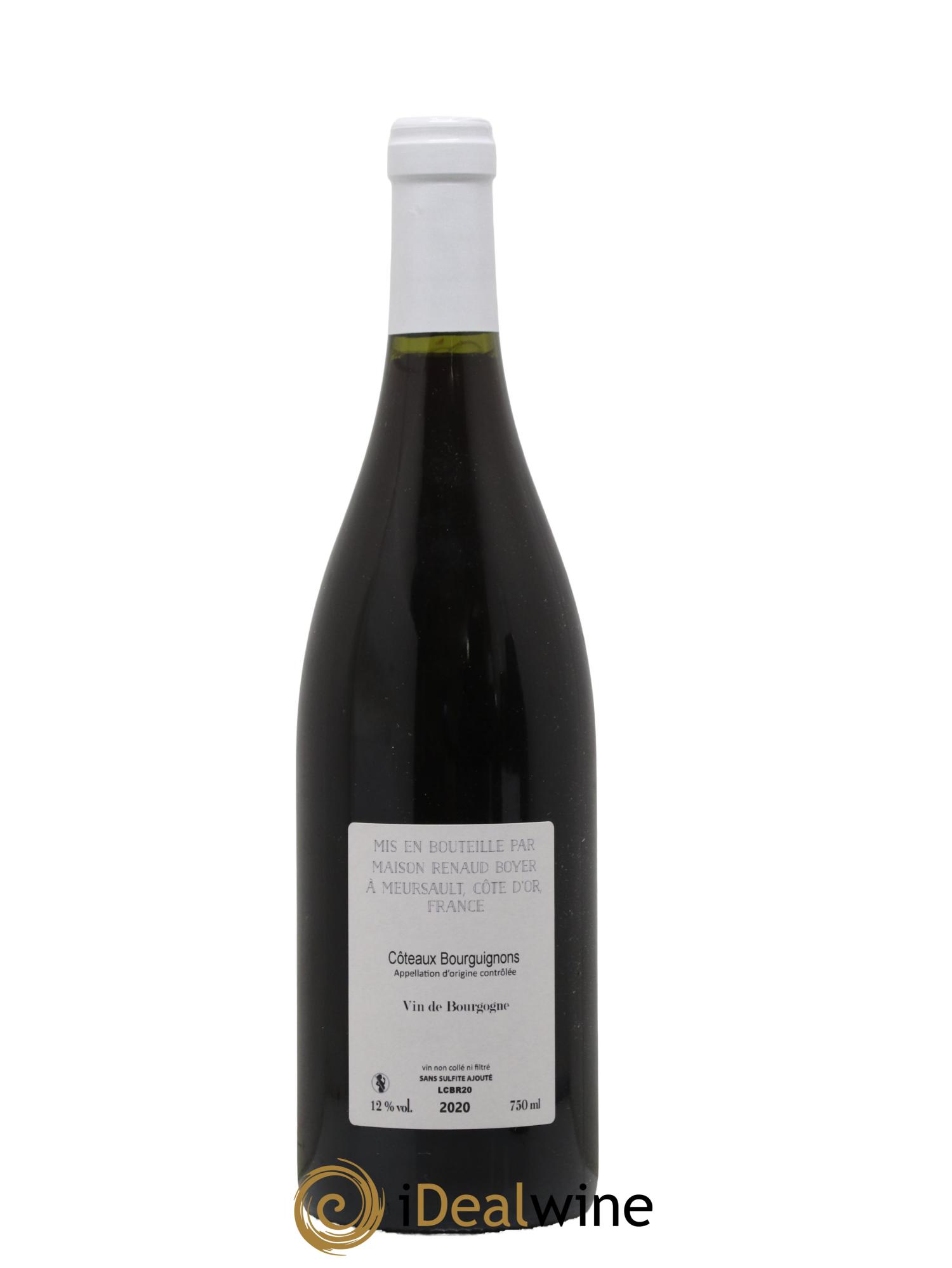 Coteaux Bourguignons En Attendant Riaux Renaud Boyer 2020 - Lot de 1 bouteille - 1