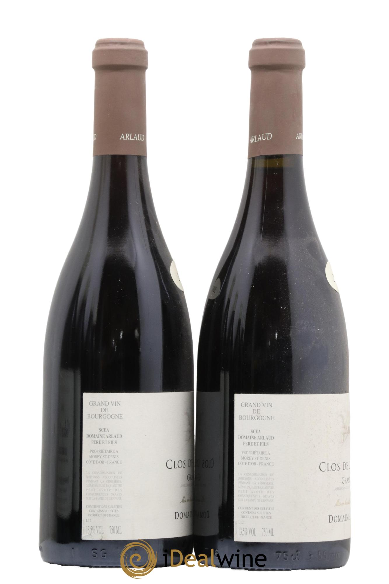 Clos de la Roche Grand Cru Arlaud 2007 - Lotto di 2 bottiglie - 1