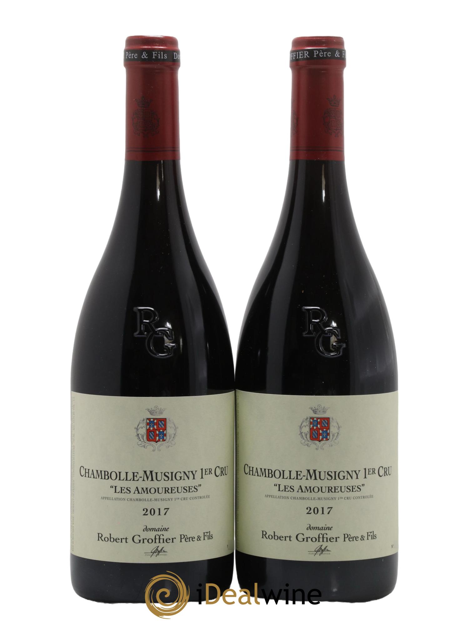 Chambolle-Musigny 1er Cru Les Amoureuses Robert Groffier Père & Fils (Domaine) 2017 - Lotto di 2 bottiglie - 0