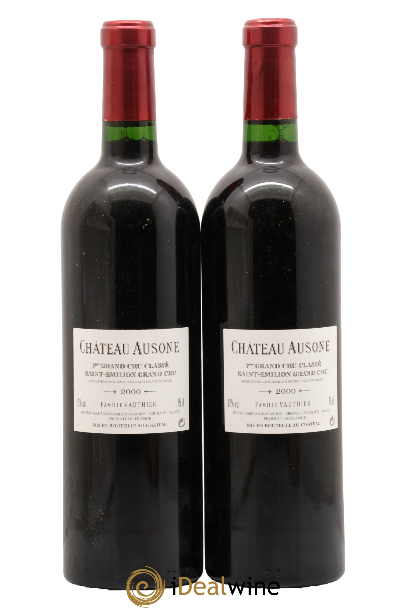 Château Ausone 1er Grand Cru Classé A 2000 - Lot de 2 bouteilles - 1